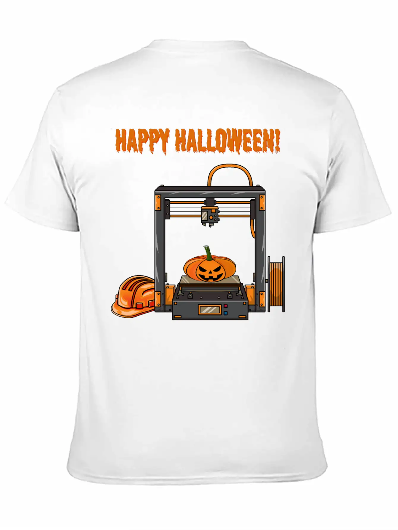 3D Printer #5 Halloween Edition Unisex Casual T-Shirt – Clean Design For Daily Comfort