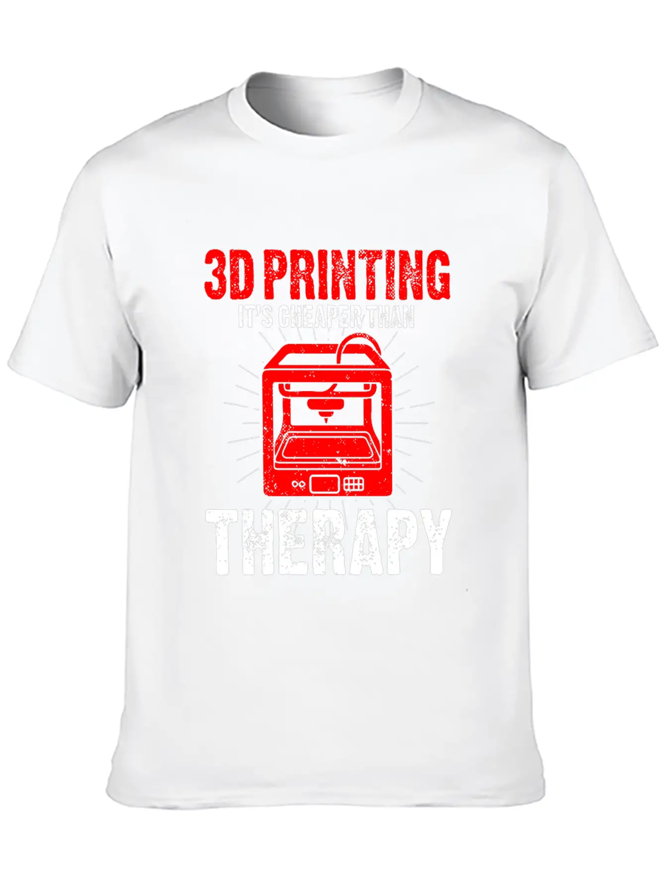 3D Printer Design For Nerds Who Produce 3D Unisex Cotton Tee – Relaxed Fit For Any Occasion