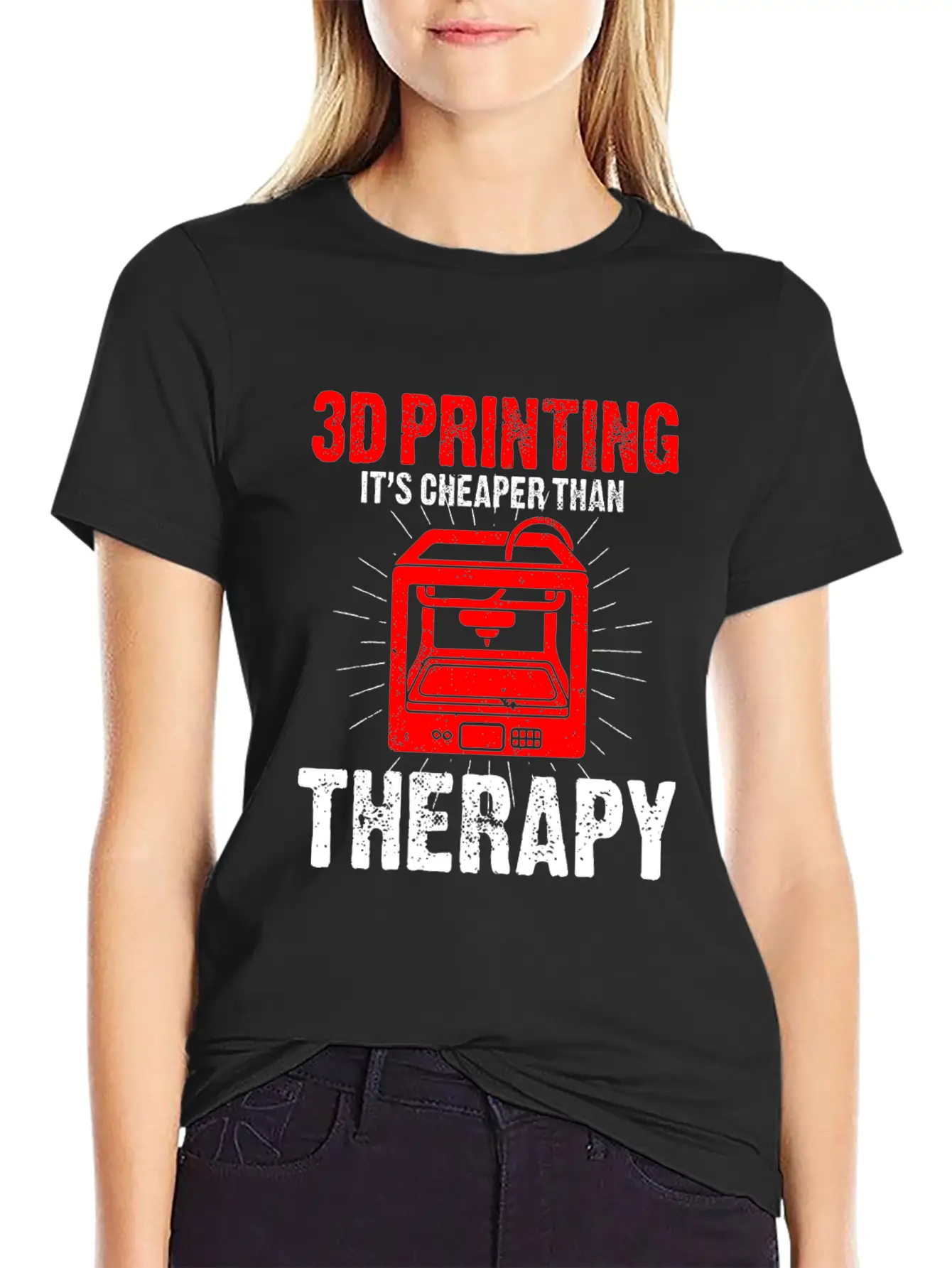 3D Printer Design For Nerds Who Produce 3D Unisex Cotton Tee – Relaxed Fit For Any Occasion