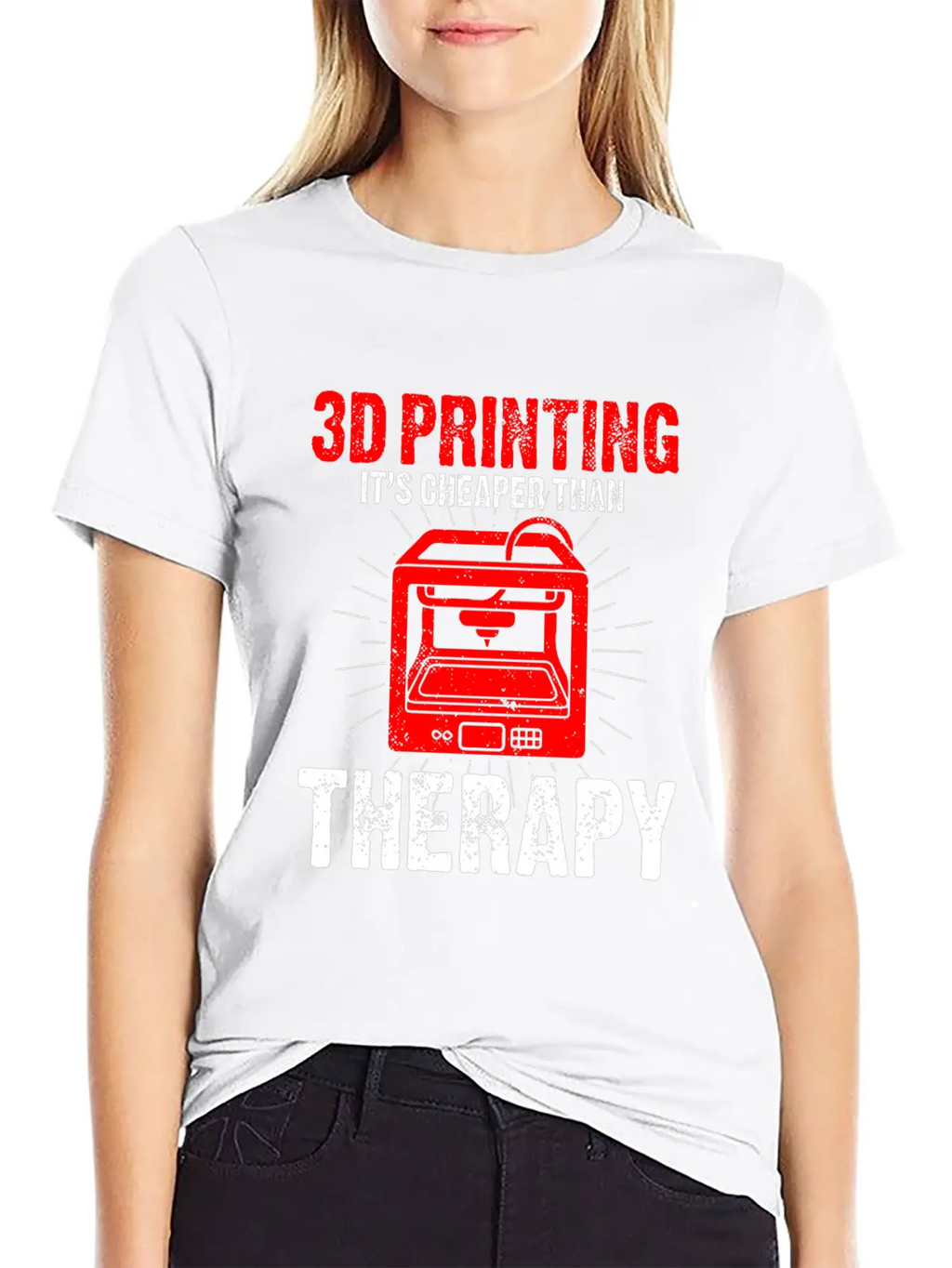3D Printer Design For Nerds Who Produce 3D Unisex Cotton Tee – Relaxed Fit For Any Occasion