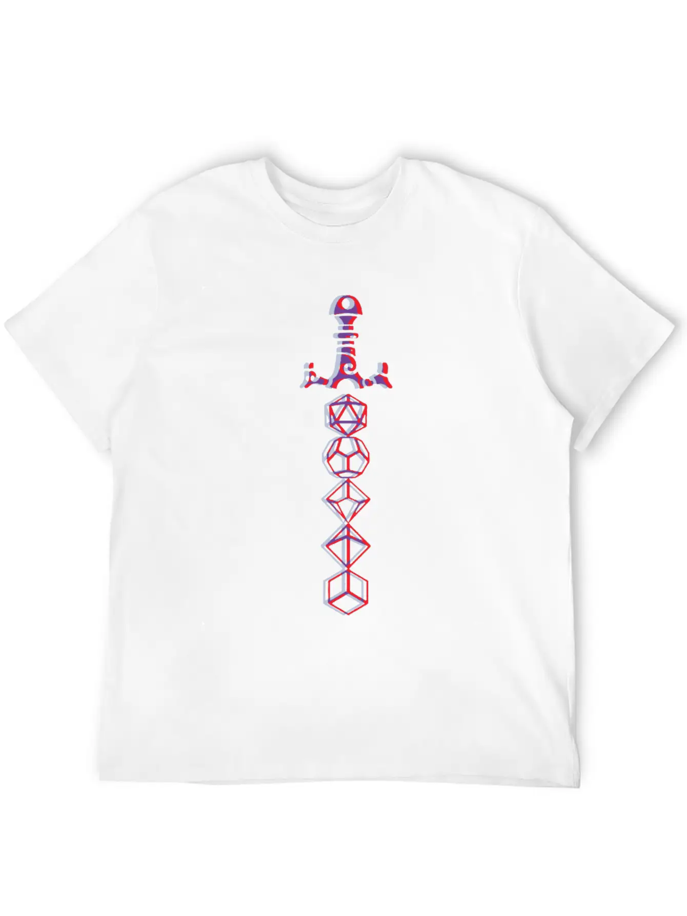3D Sword Breathable Graphic T-Shirt – Perfect For Casual Days