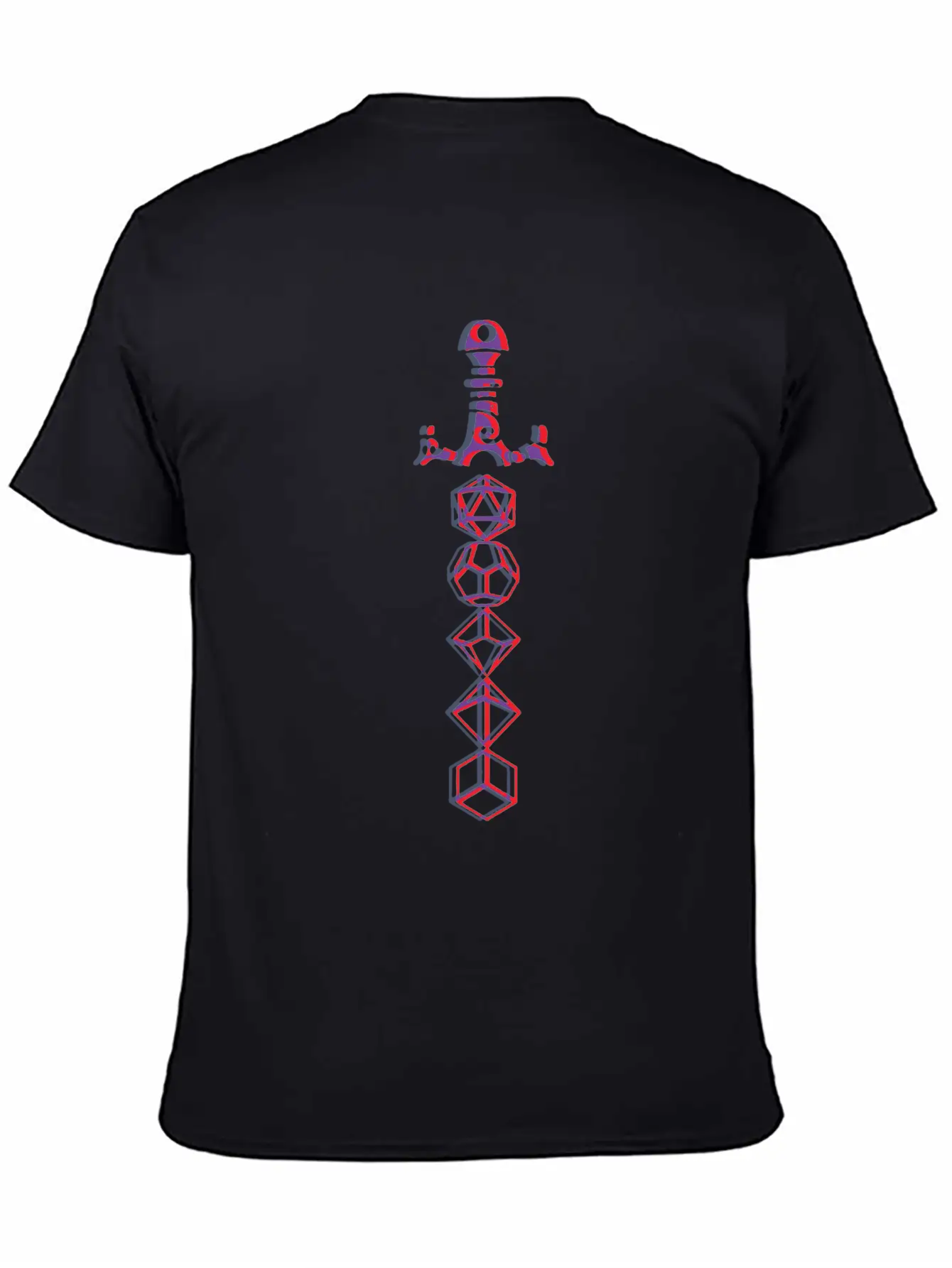 3D Sword Breathable Graphic T-Shirt – Perfect For Casual Days