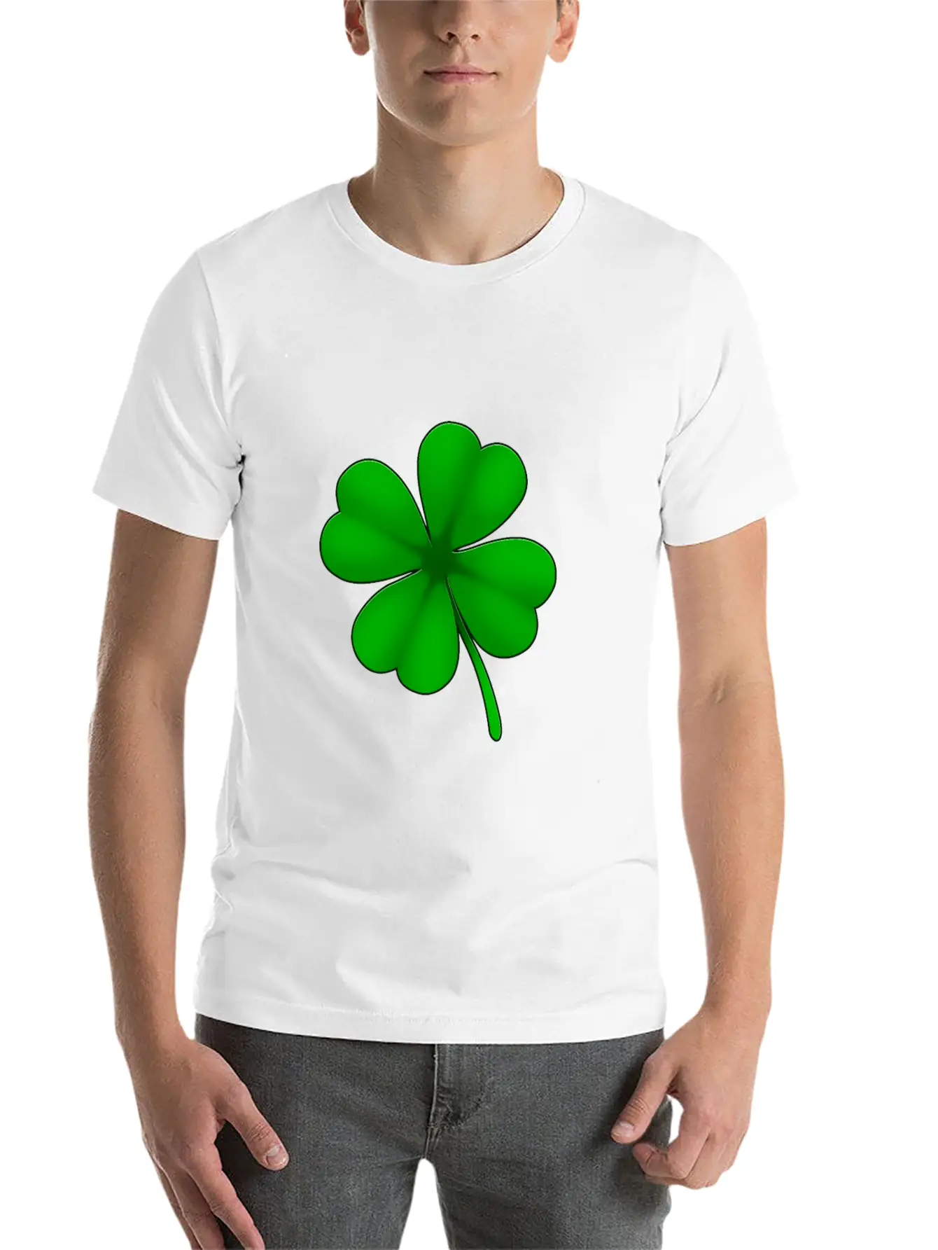 4 Leaf Clover Unisex Casual T-Shirt – Clean Design For Daily Comfort
