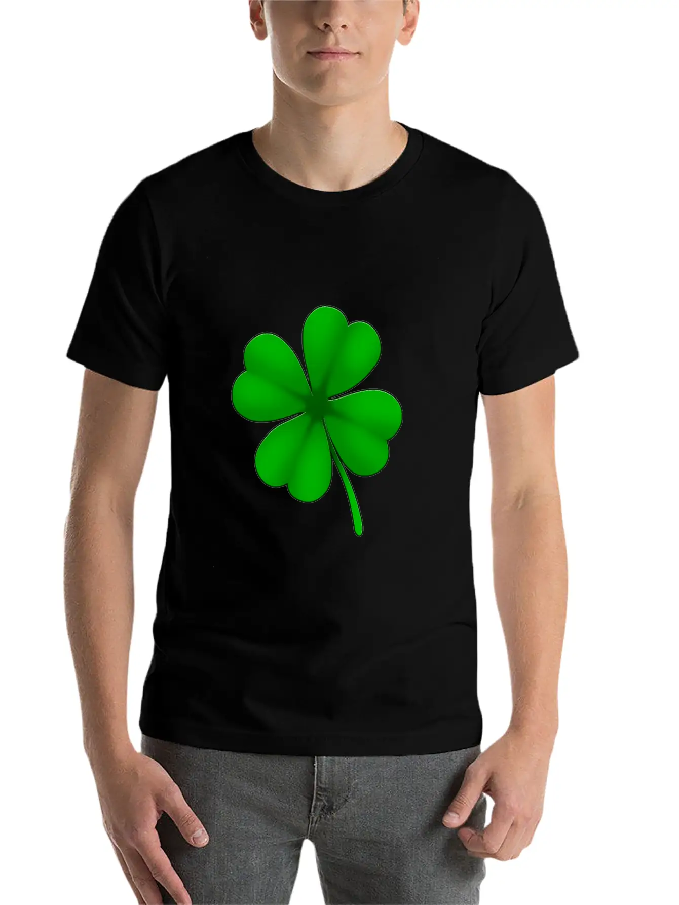 4 Leaf Clover Unisex Casual T-Shirt – Clean Design For Daily Comfort