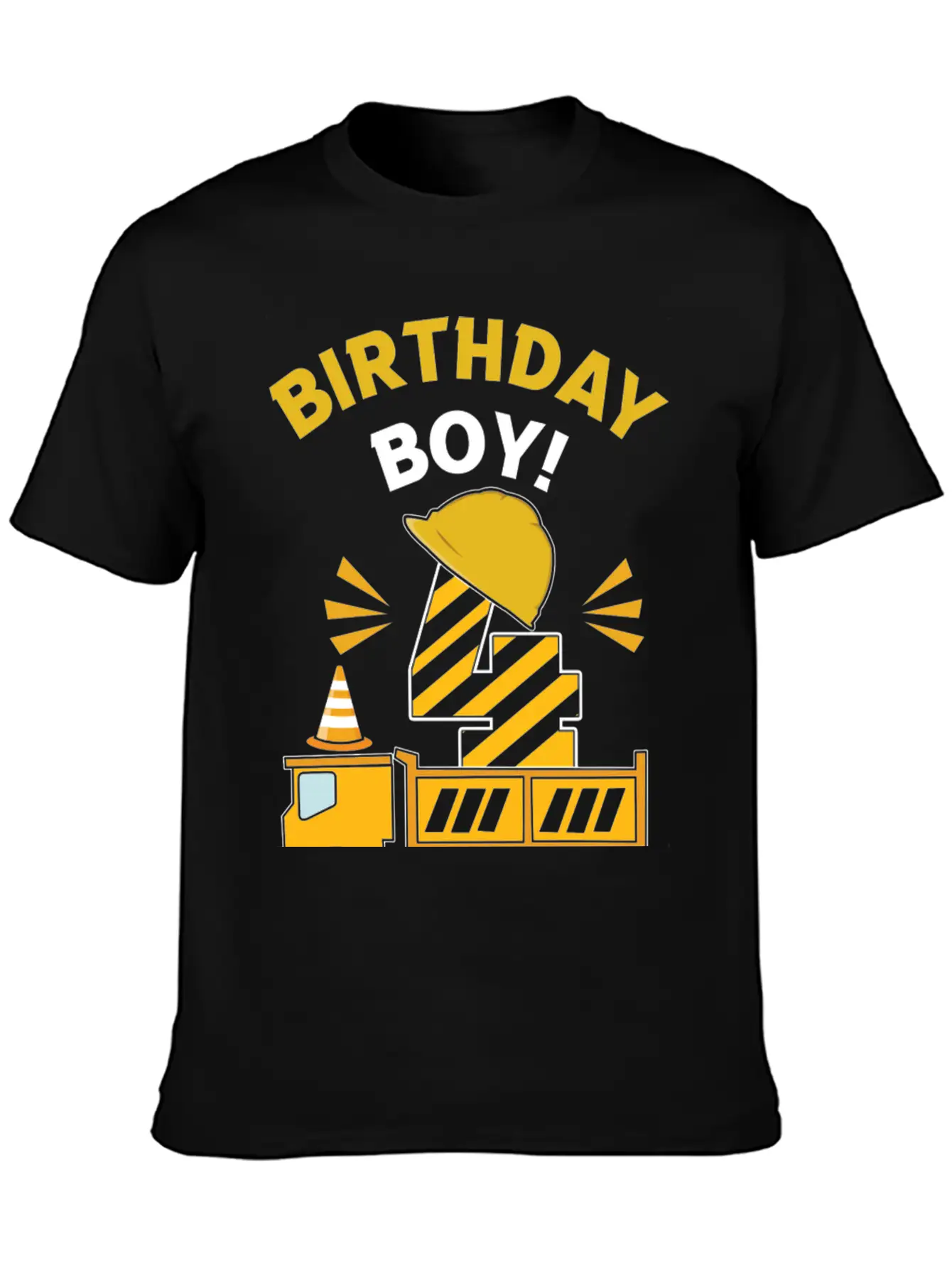 4 Years Old Kids Love Truck Driver Trucker Essential Unisex Summer Tee – Soft Cotton Casual Fit
