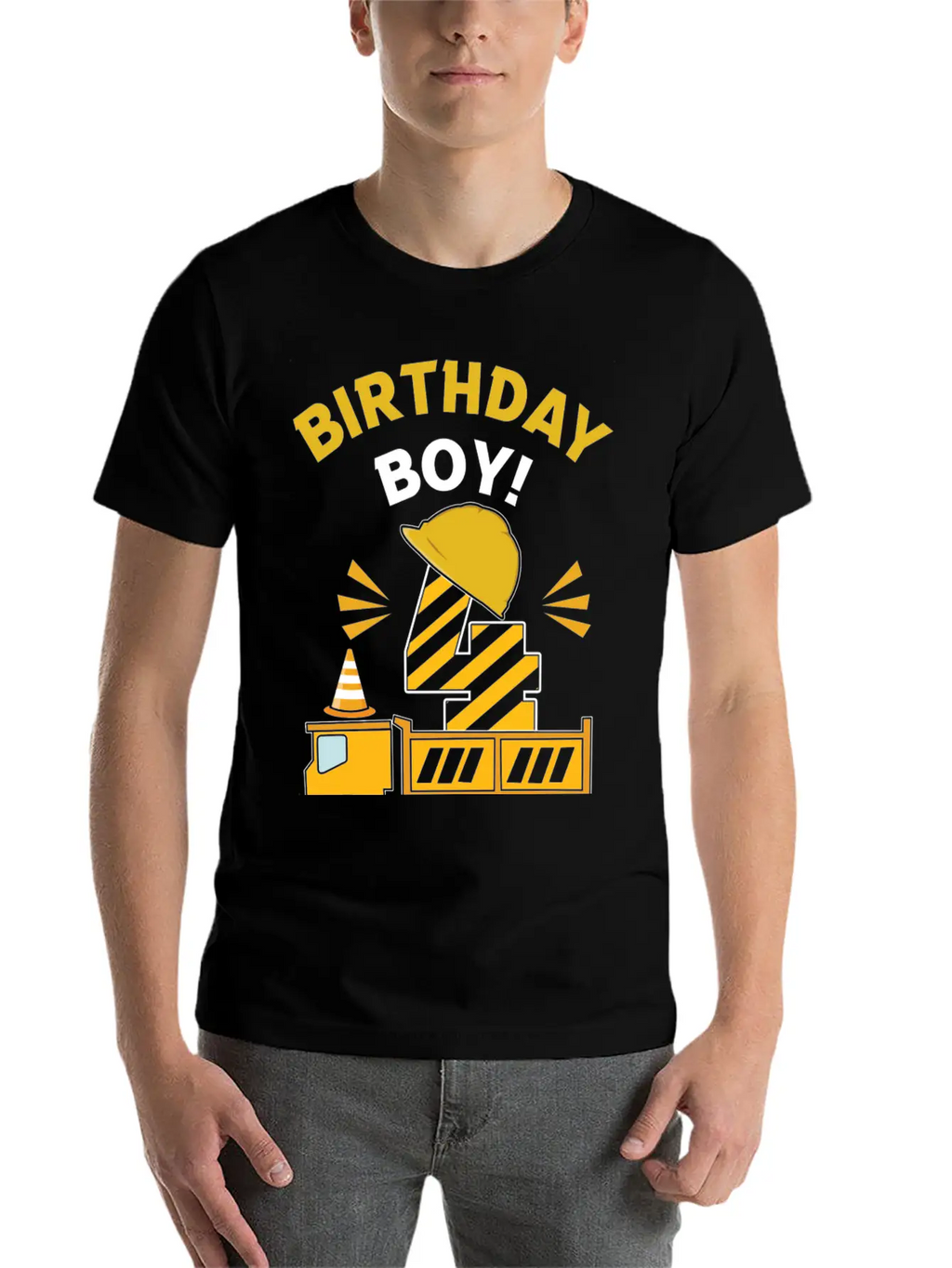 4 Years Old Kids Love Truck Driver Trucker Essential Unisex Summer Tee – Soft Cotton Casual Fit