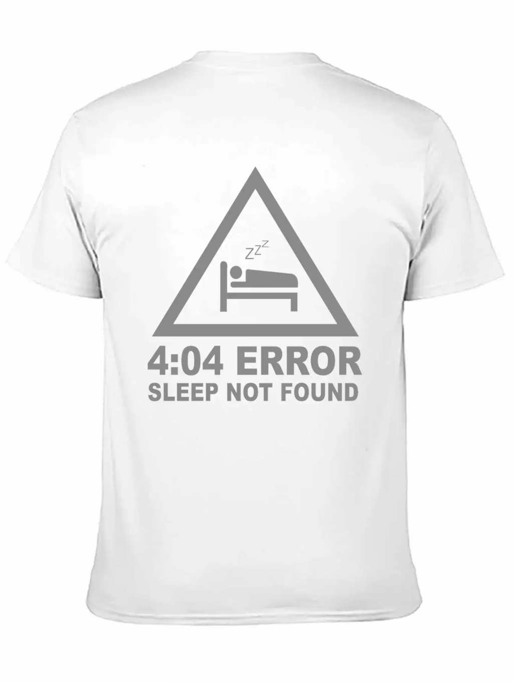 404 Eror Sleep Not Found Classic Crew Neck Graphic Tee – Everyday Minimal Look