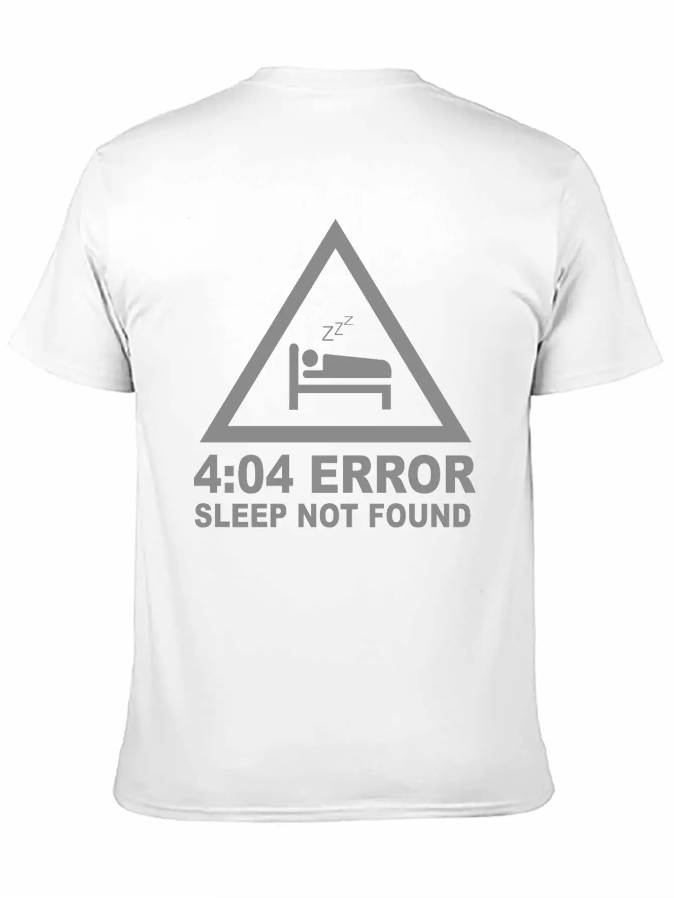 404 Eror Sleep Not Found Classic Crew Neck Graphic Tee – Everyday Minimal Look