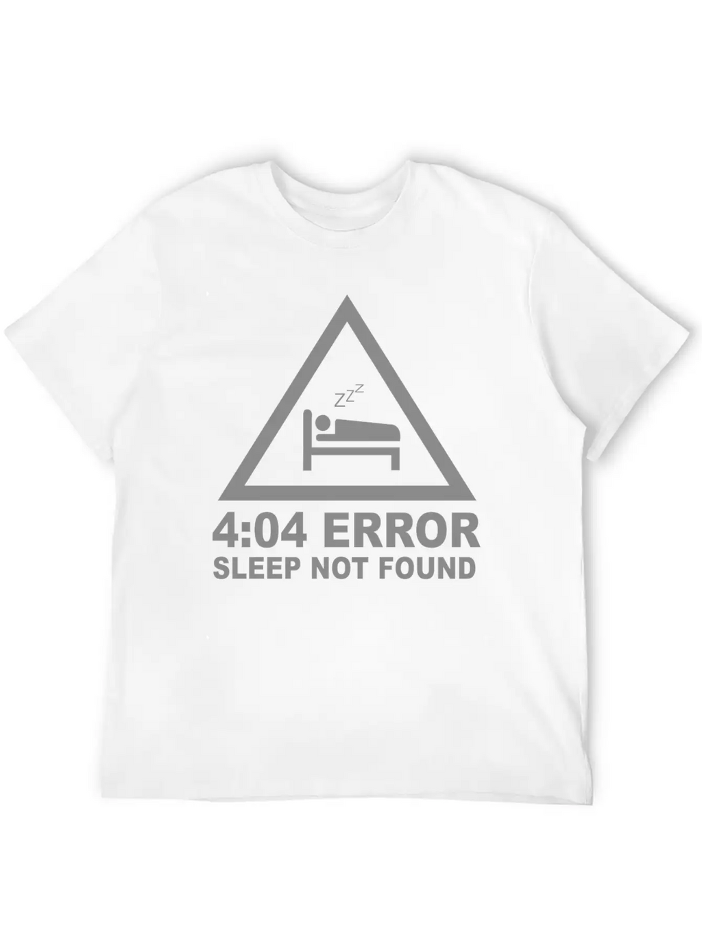 404 Eror Sleep Not Found Classic Crew Neck Graphic Tee – Everyday Minimal Look