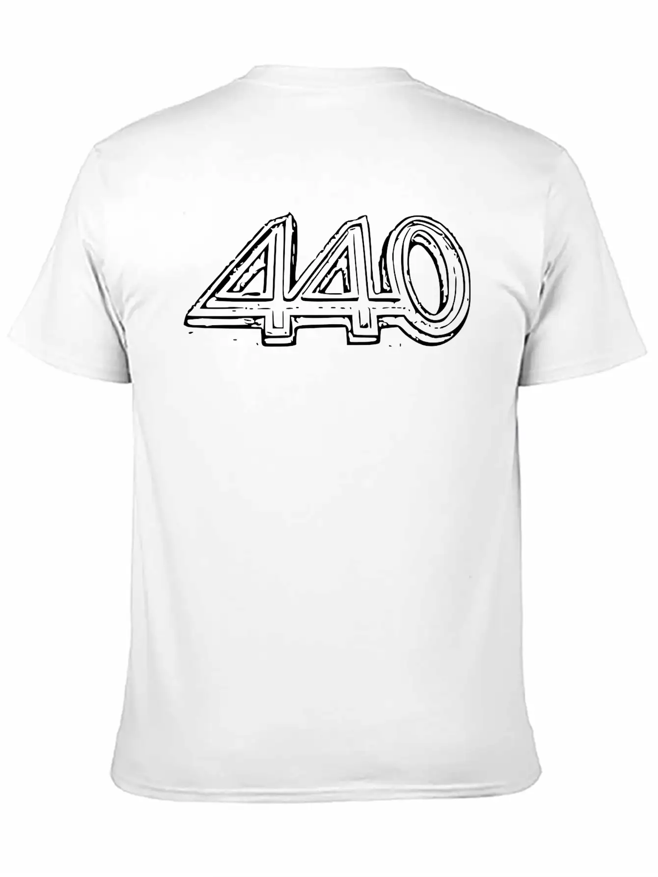 440 Text Unisex Short Sleeve Soft Cotton T-Shirt – Casual Everyday Wear