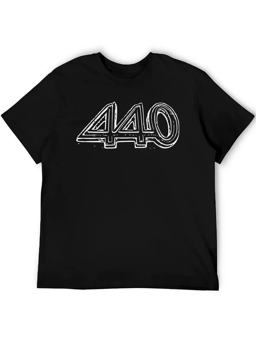 440 Text Unisex Short Sleeve Soft Cotton T-Shirt – Casual Everyday Wear