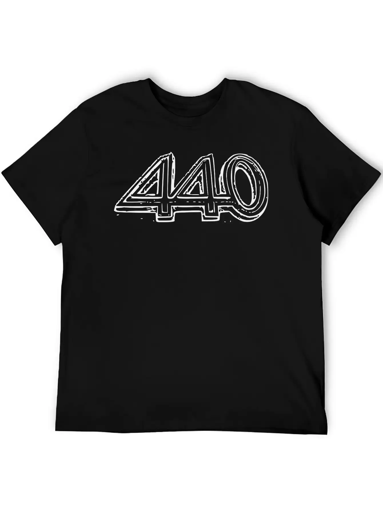 440 Text Unisex Short Sleeve Soft Cotton T-Shirt – Casual Everyday Wear