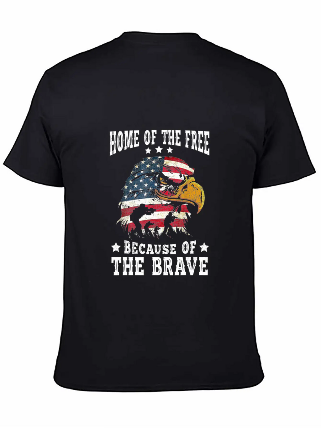 4th Of July Bald Eagle American Flag 4th Of Unisex Short Sleeve Soft Cotton T-Shirt – Casual Everyday Wear