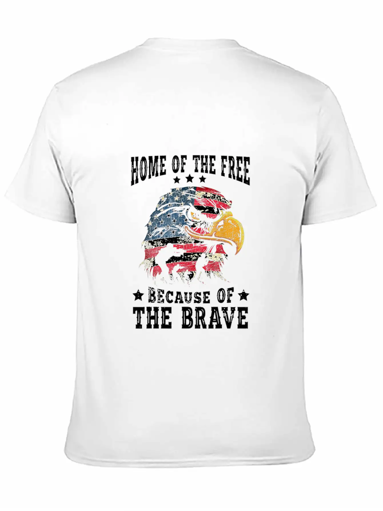 4th Of July Bald Eagle American Flag 4th Of Unisex Short Sleeve Soft Cotton T-Shirt – Casual Everyday Wear