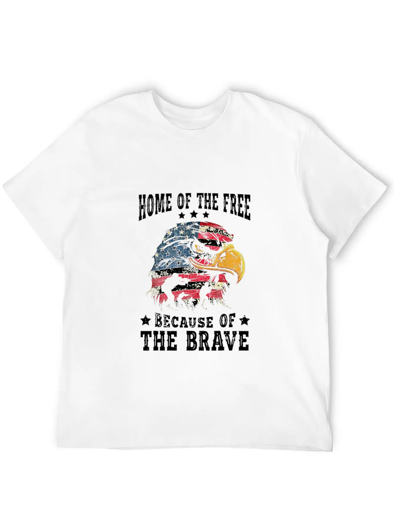 4th Of July Bald Eagle American Flag 4th Of Unisex Short Sleeve Soft Cotton T-Shirt – Casual Everyday Wear