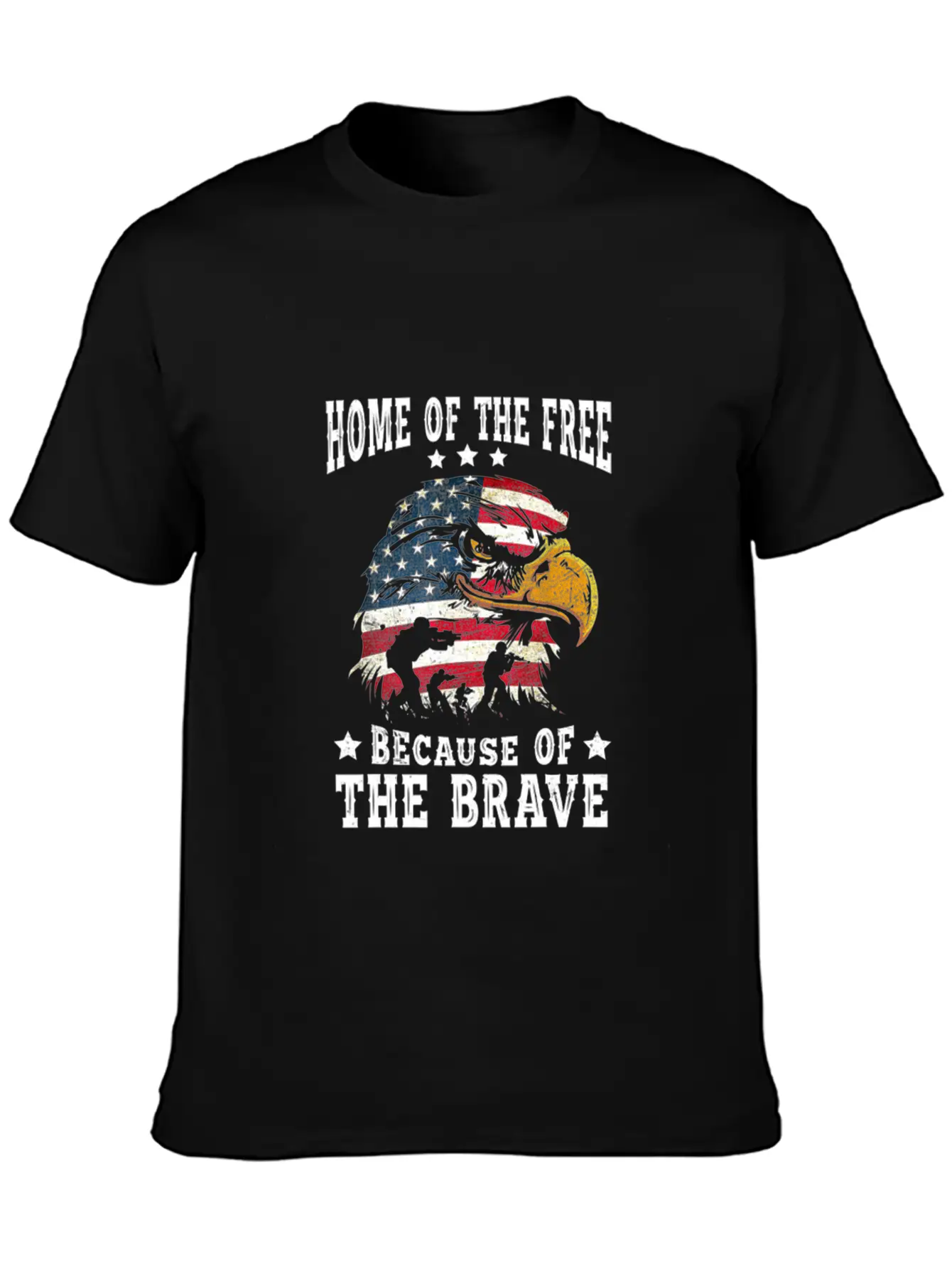 4th Of July Bald Eagle American Flag 4th Of Unisex Short Sleeve Soft Cotton T-Shirt – Casual Everyday Wear