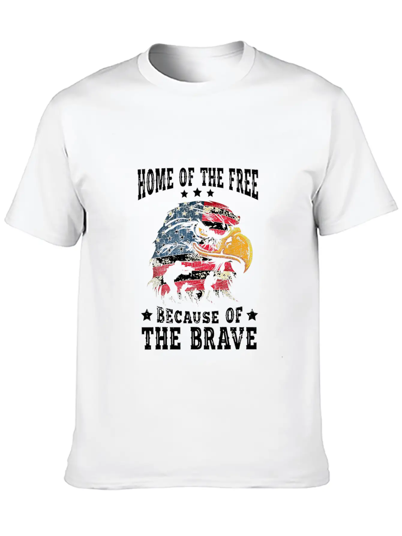 4th Of July Bald Eagle American Flag 4th Of Unisex Short Sleeve Soft Cotton T-Shirt – Casual Everyday Wear