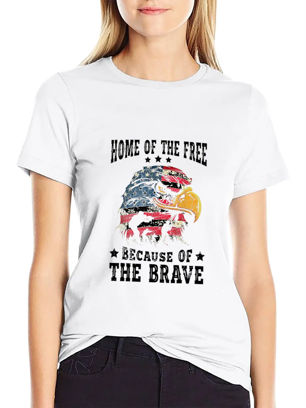 4th Of July Bald Eagle American Flag 4th Of Unisex Short Sleeve Soft Cotton T-Shirt – Casual Everyday Wear