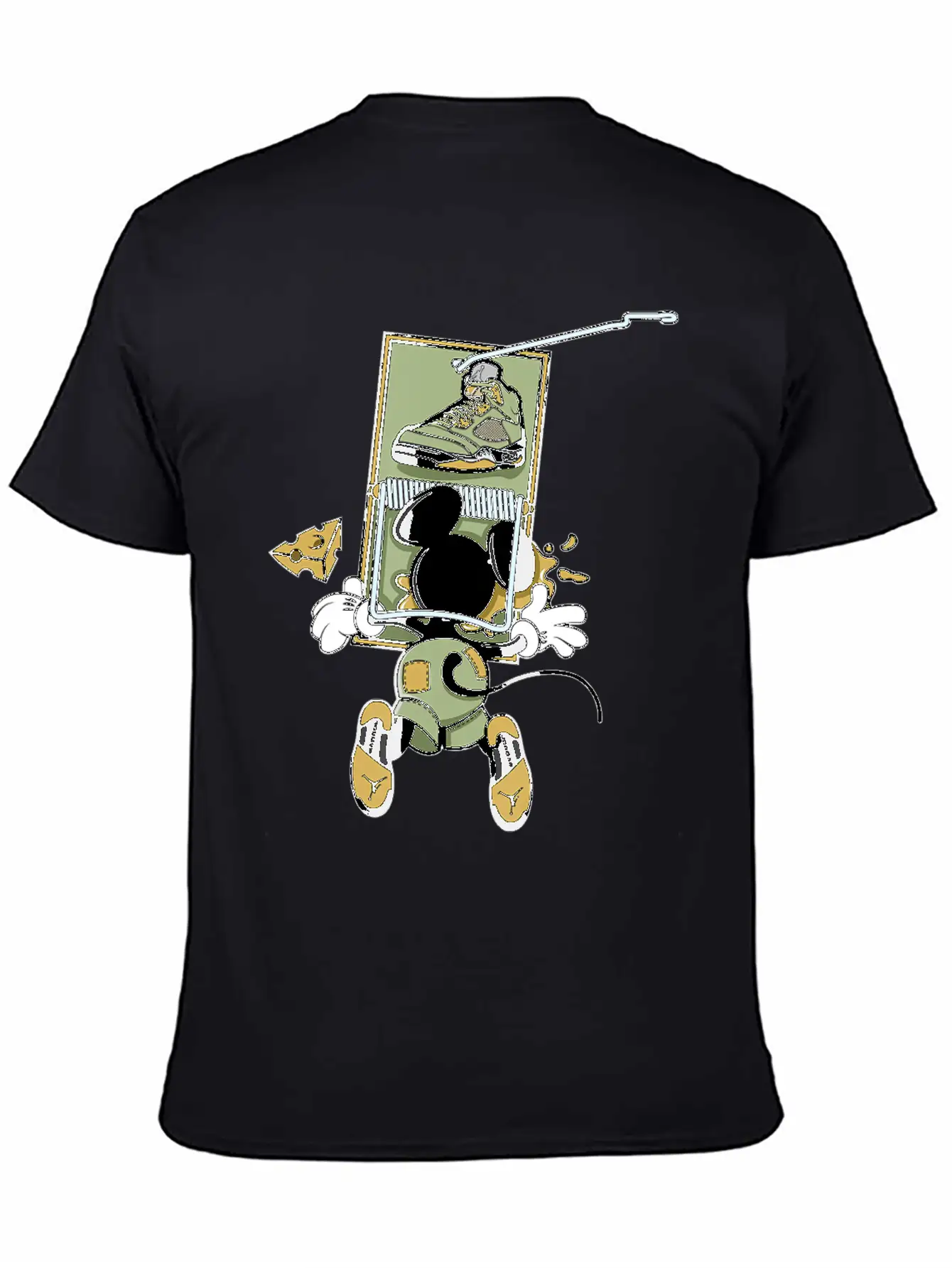 5 Retro Jade Horizon Matching Unisex Casual T-Shirt – Clean Design For Daily Comfort