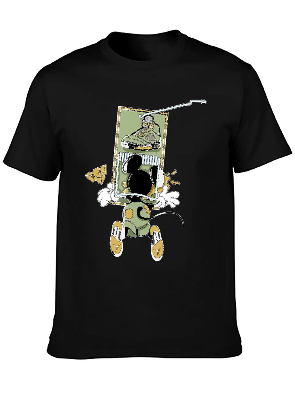 5 Retro Jade Horizon Matching Unisex Casual T-Shirt – Clean Design For Daily Comfort