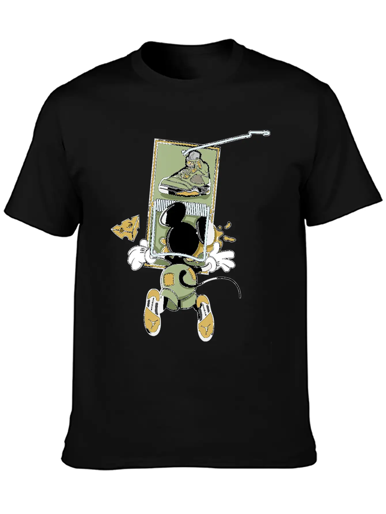 5 Retro Jade Horizon Matching Unisex Casual T-Shirt – Clean Design For Daily Comfort