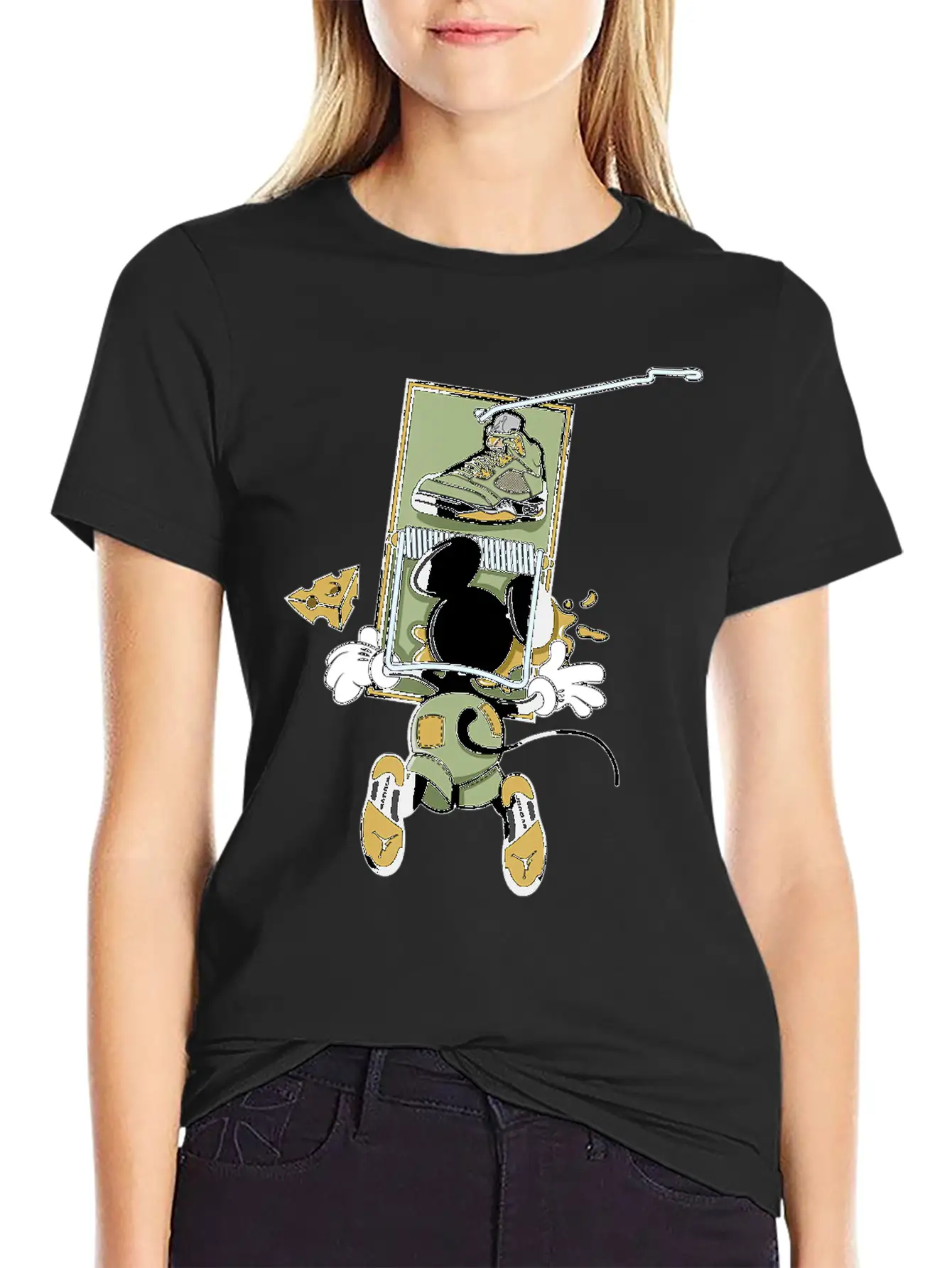 5 Retro Jade Horizon Matching Unisex Casual T-Shirt – Clean Design For Daily Comfort