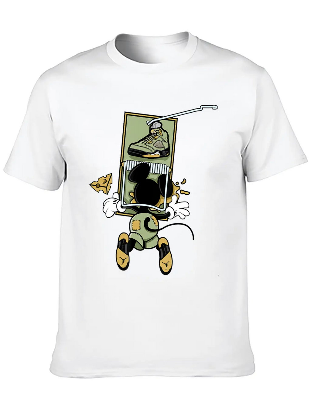 5 Retro Jade Horizon Matching Unisex Casual T-Shirt – Clean Design For Daily Comfort
