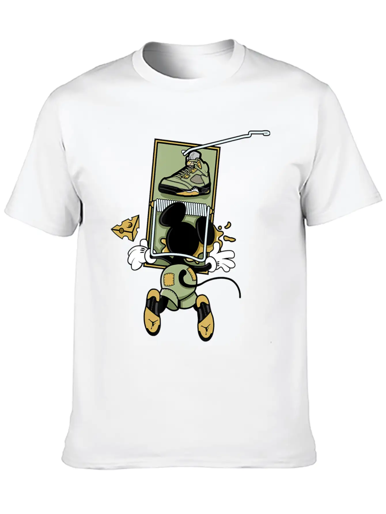 5 Retro Jade Horizon Matching Unisex Casual T-Shirt – Clean Design For Daily Comfort