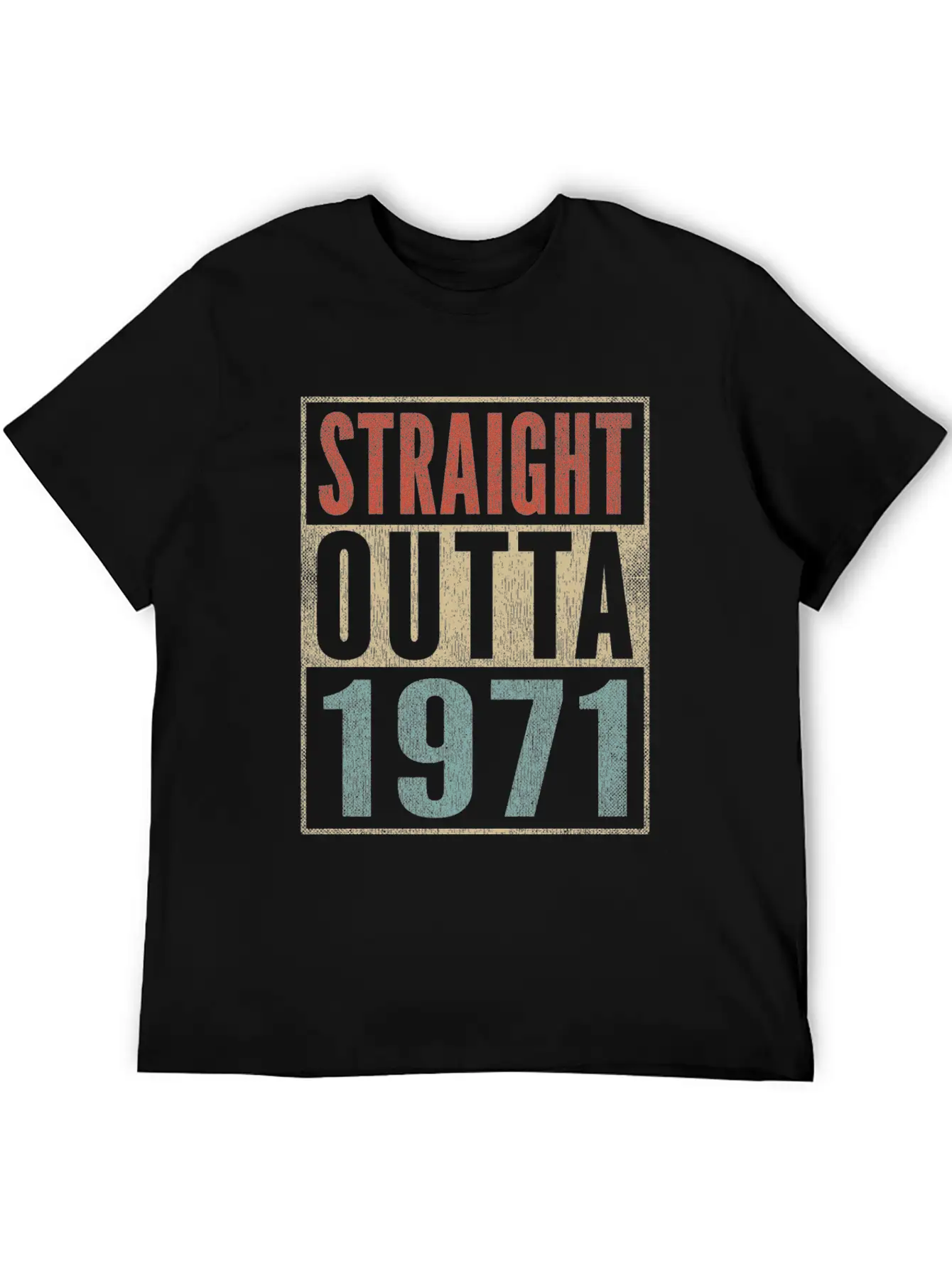 50th Birthday Gift 50 Years Straight Outta 1971 Breathable Graphic T-Shirt – Perfect For Casual Days