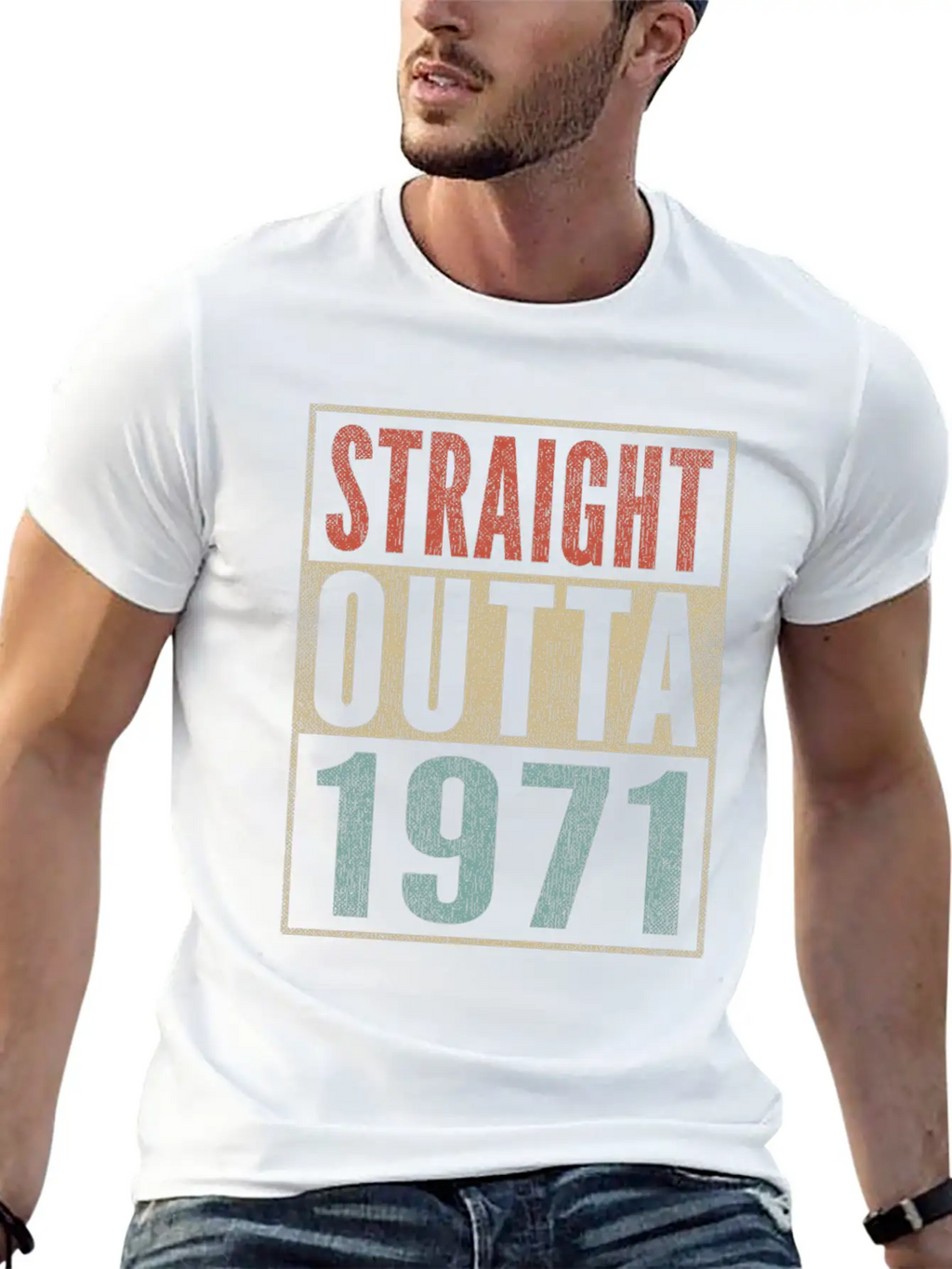 50th Birthday Gift 50 Years Straight Outta 1971 Breathable Graphic T-Shirt – Perfect For Casual Days