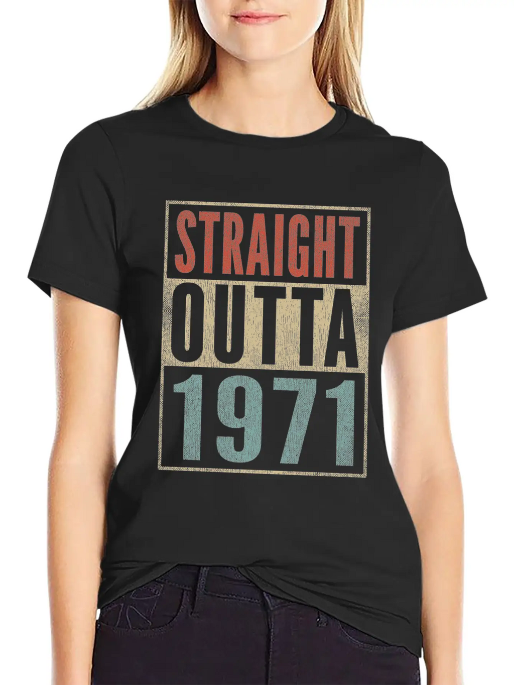 50th Birthday Gift 50 Years Straight Outta 1971 Breathable Graphic T-Shirt – Perfect For Casual Days