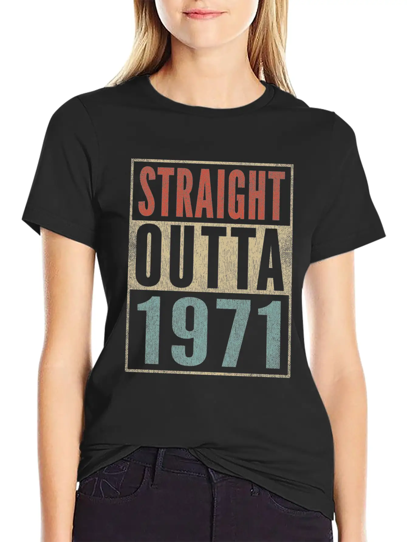 50th Birthday Gift 50 Years Straight Outta 1971 Breathable Graphic T-Shirt – Perfect For Casual Days