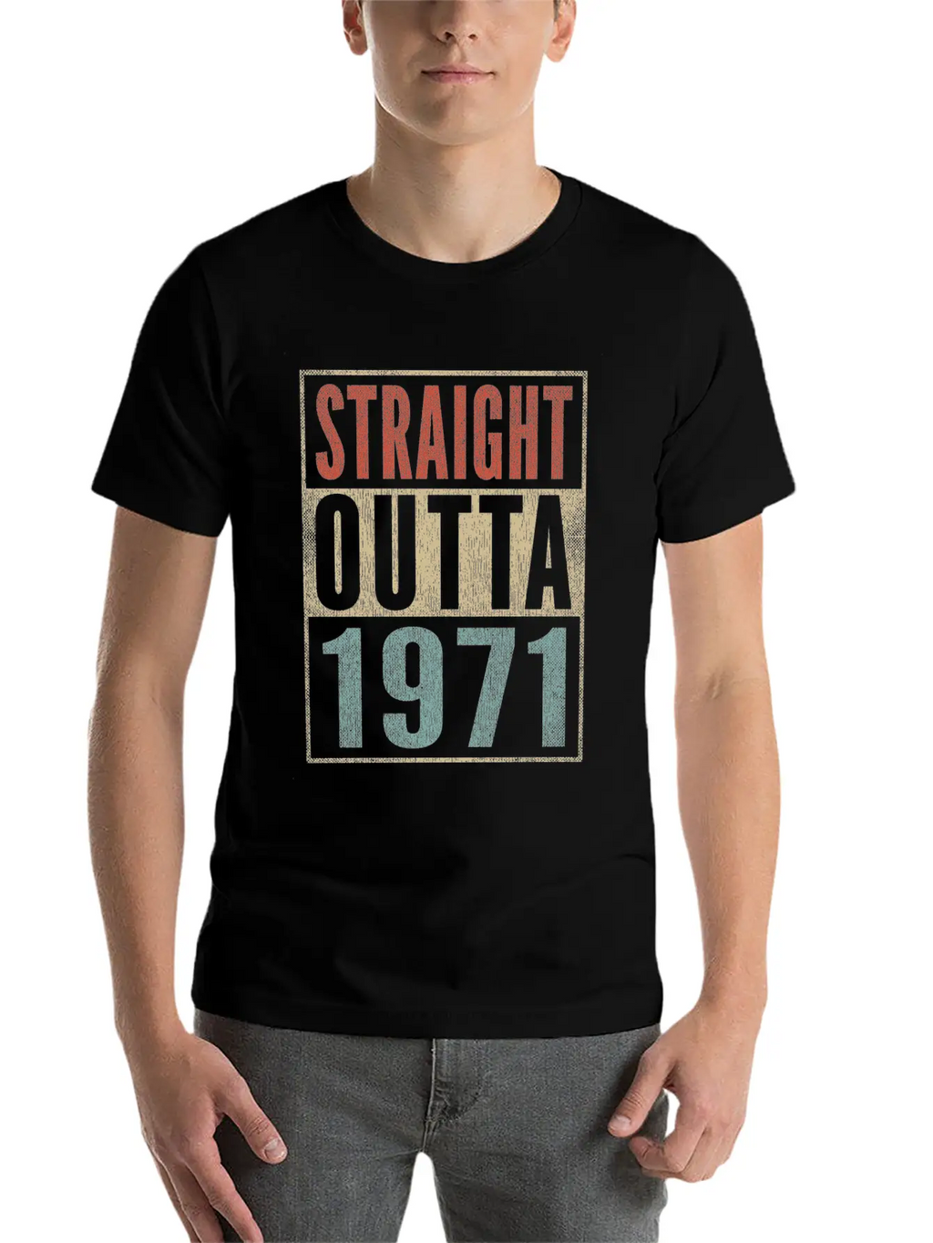 50th Birthday Gift 50 Years Straight Outta 1971 Breathable Graphic T-Shirt – Perfect For Casual Days
