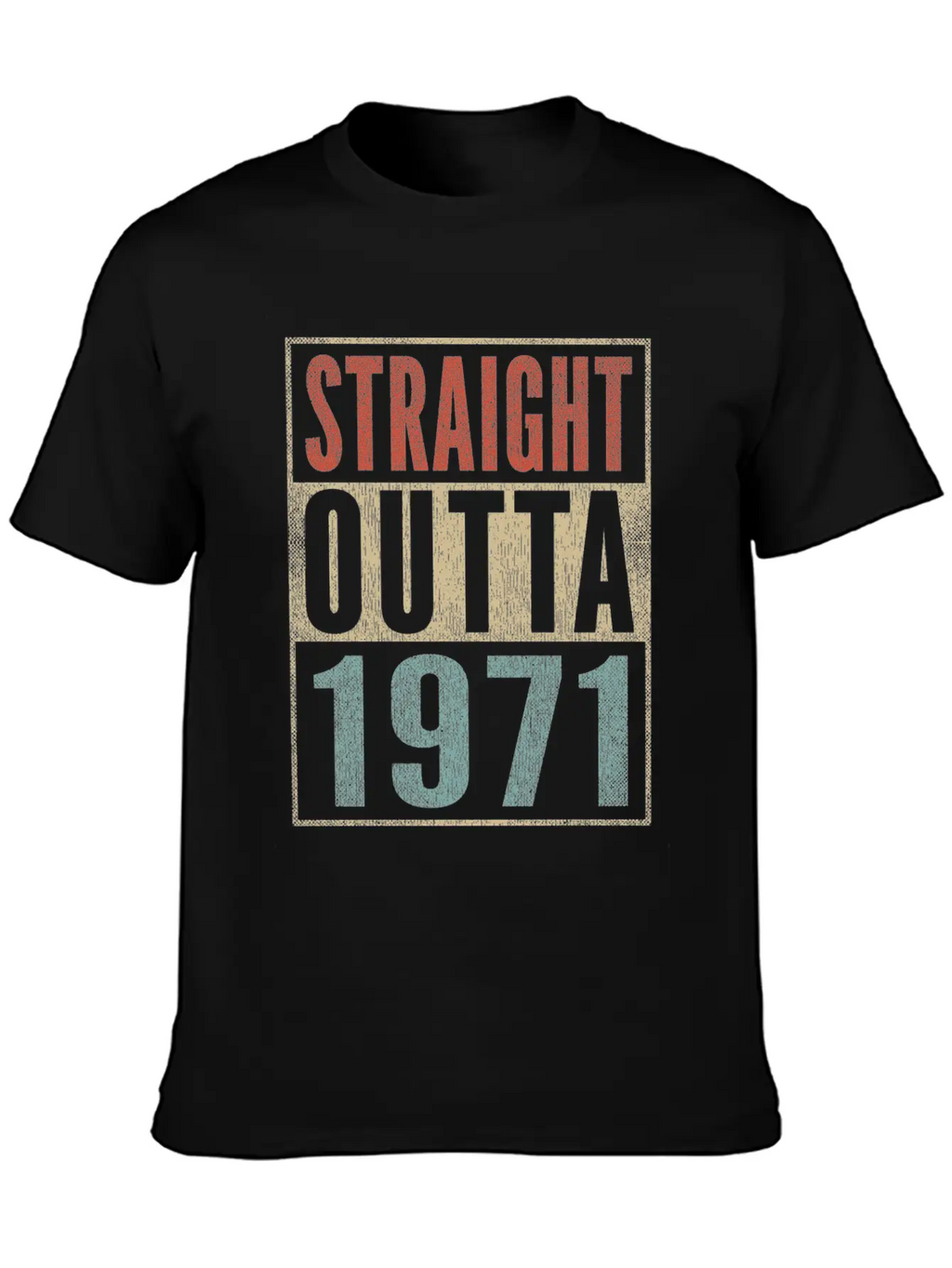 50th Birthday Gift 50 Years Straight Outta 1971 Breathable Graphic T-Shirt – Perfect For Casual Days