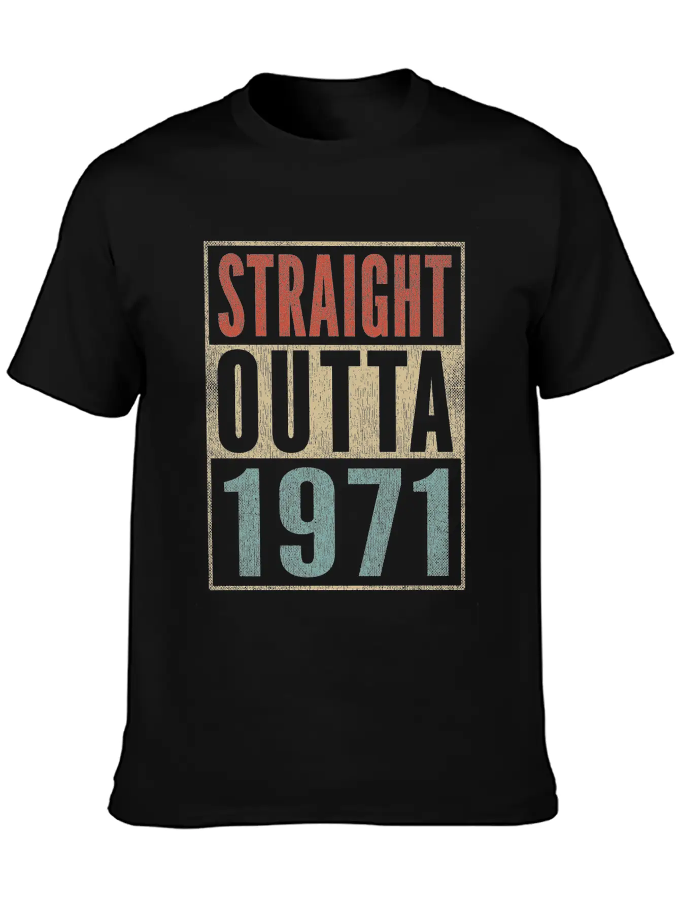 50th Birthday Gift 50 Years Straight Outta 1971 Breathable Graphic T-Shirt – Perfect For Casual Days