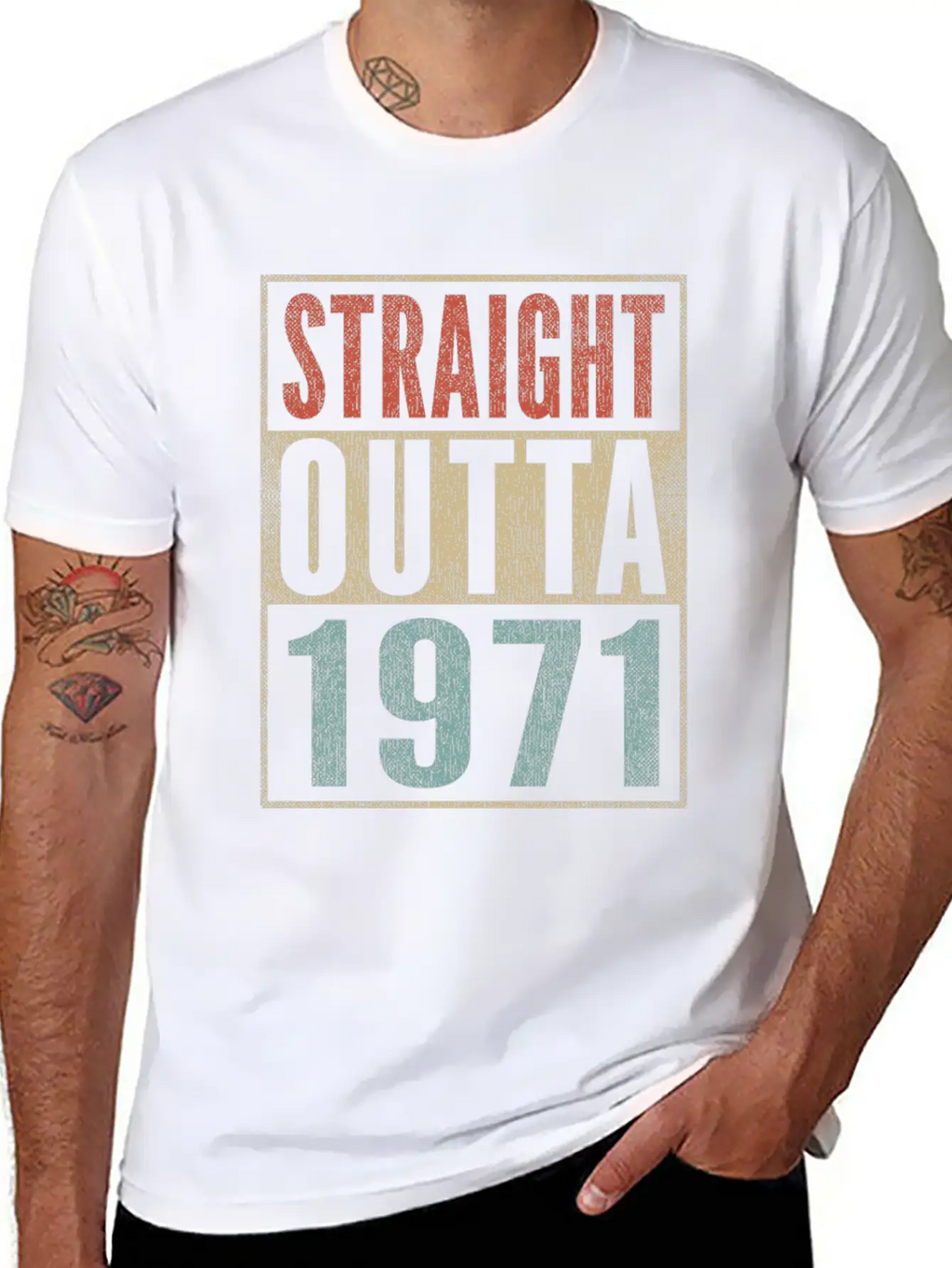 50th Birthday Gift 50 Years Straight Outta 1971 Breathable Graphic T-Shirt – Perfect For Casual Days