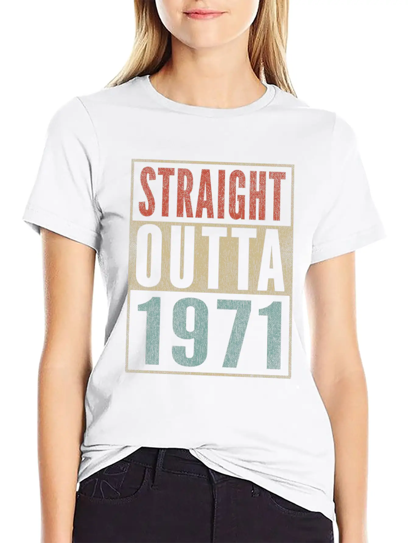 50th Birthday Gift 50 Years Straight Outta 1971 Breathable Graphic T-Shirt – Perfect For Casual Days