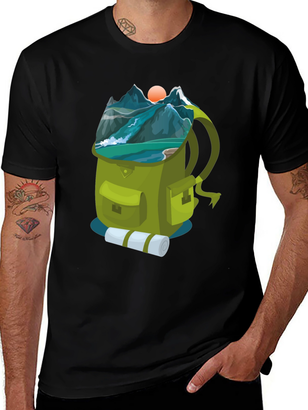 Adventure Backpack Graphic Tee
