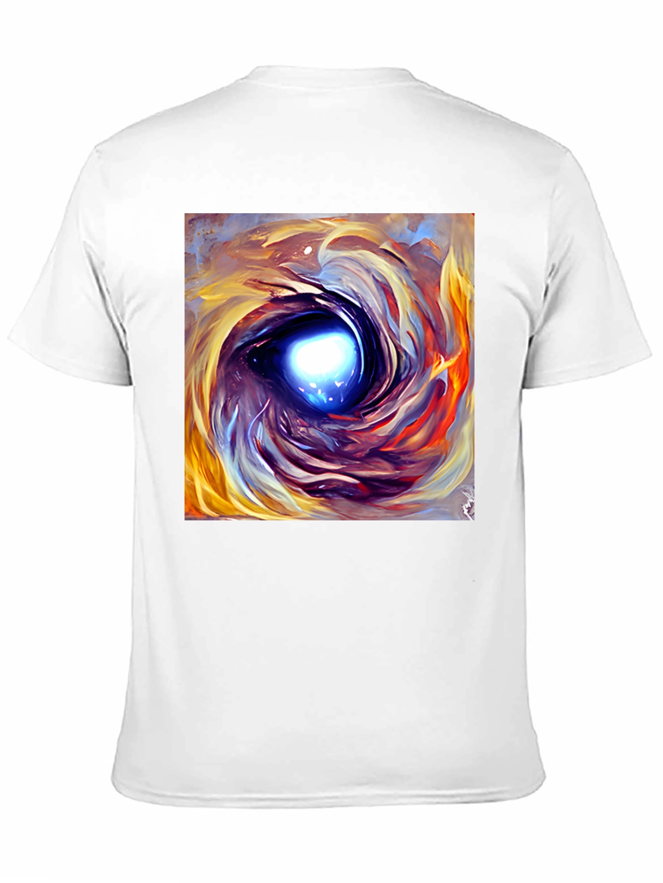 Abstract Art Vortex T-Shirt - Mens Black Tee