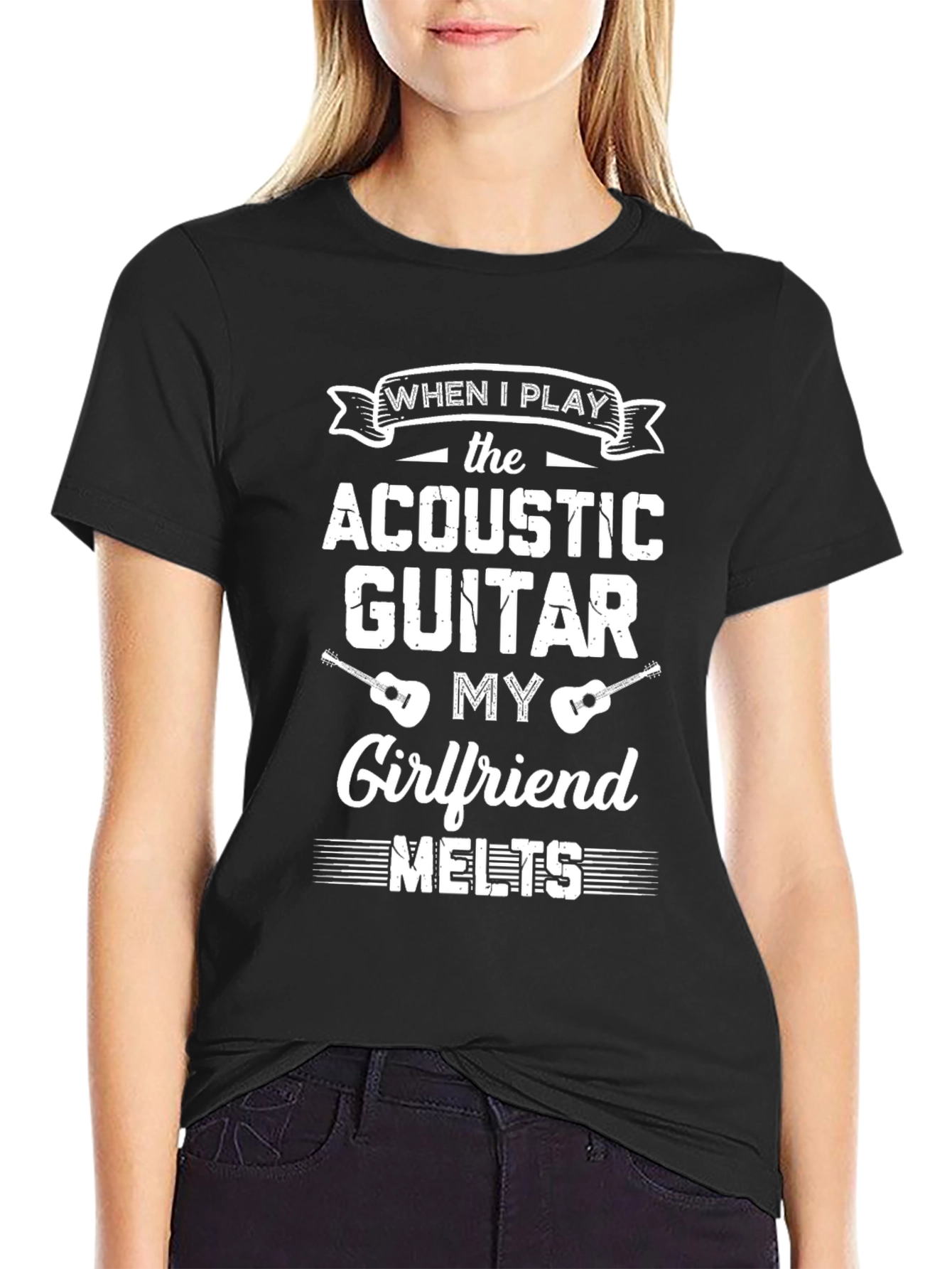 Acoustic Guitar Girlfriend Melts T-Shirt