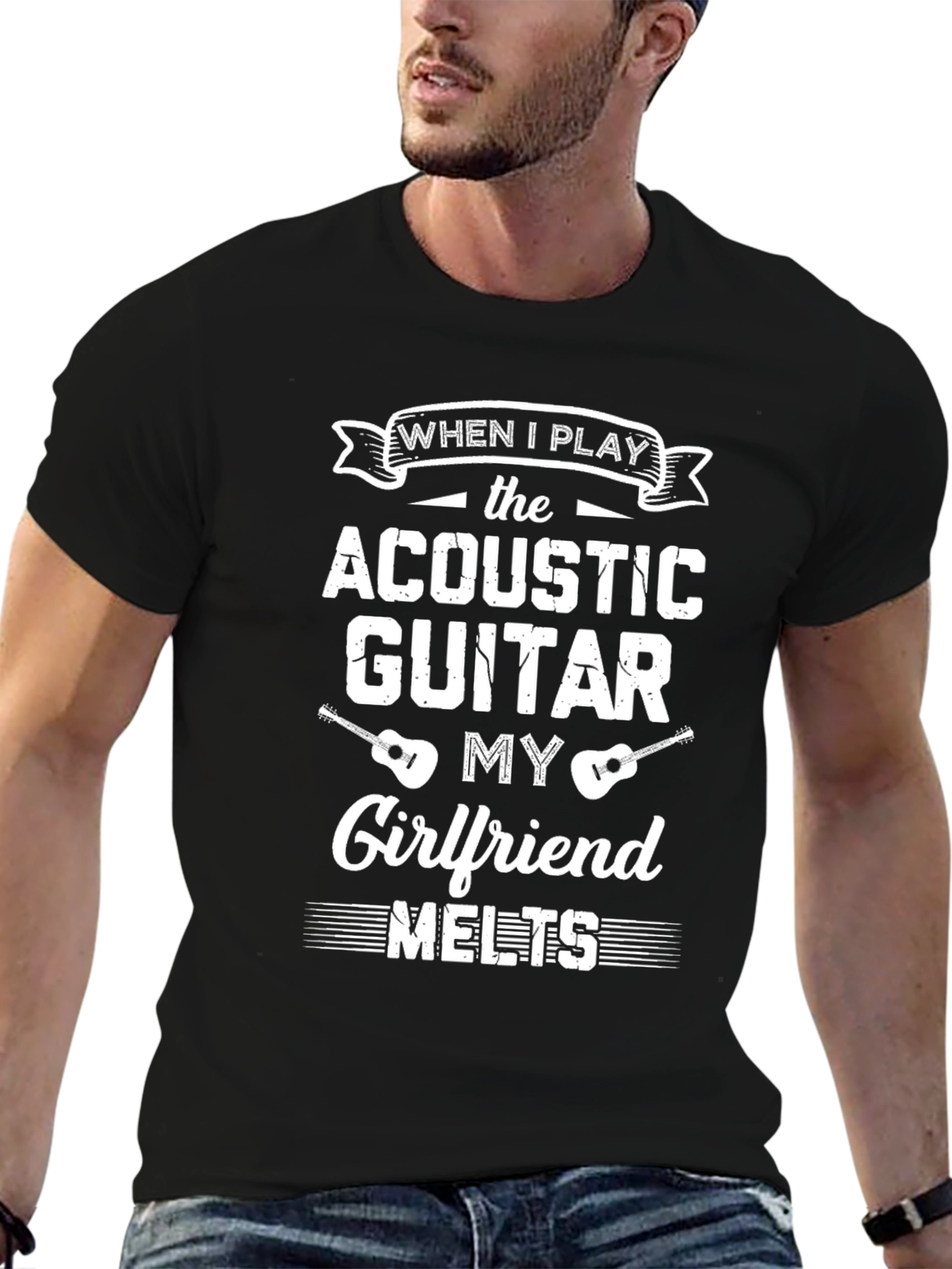 Acoustic Guitar Girlfriend Melts T-Shirt