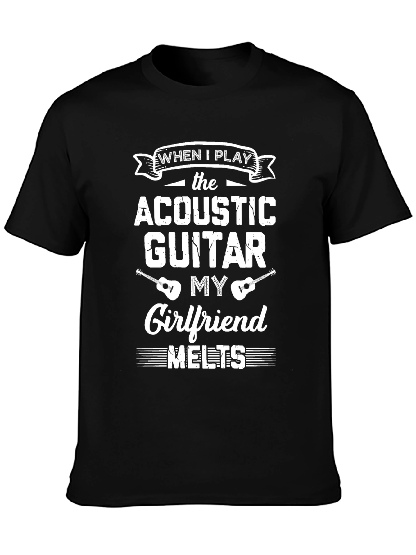 Acoustic Guitar Girlfriend Melts T-Shirt