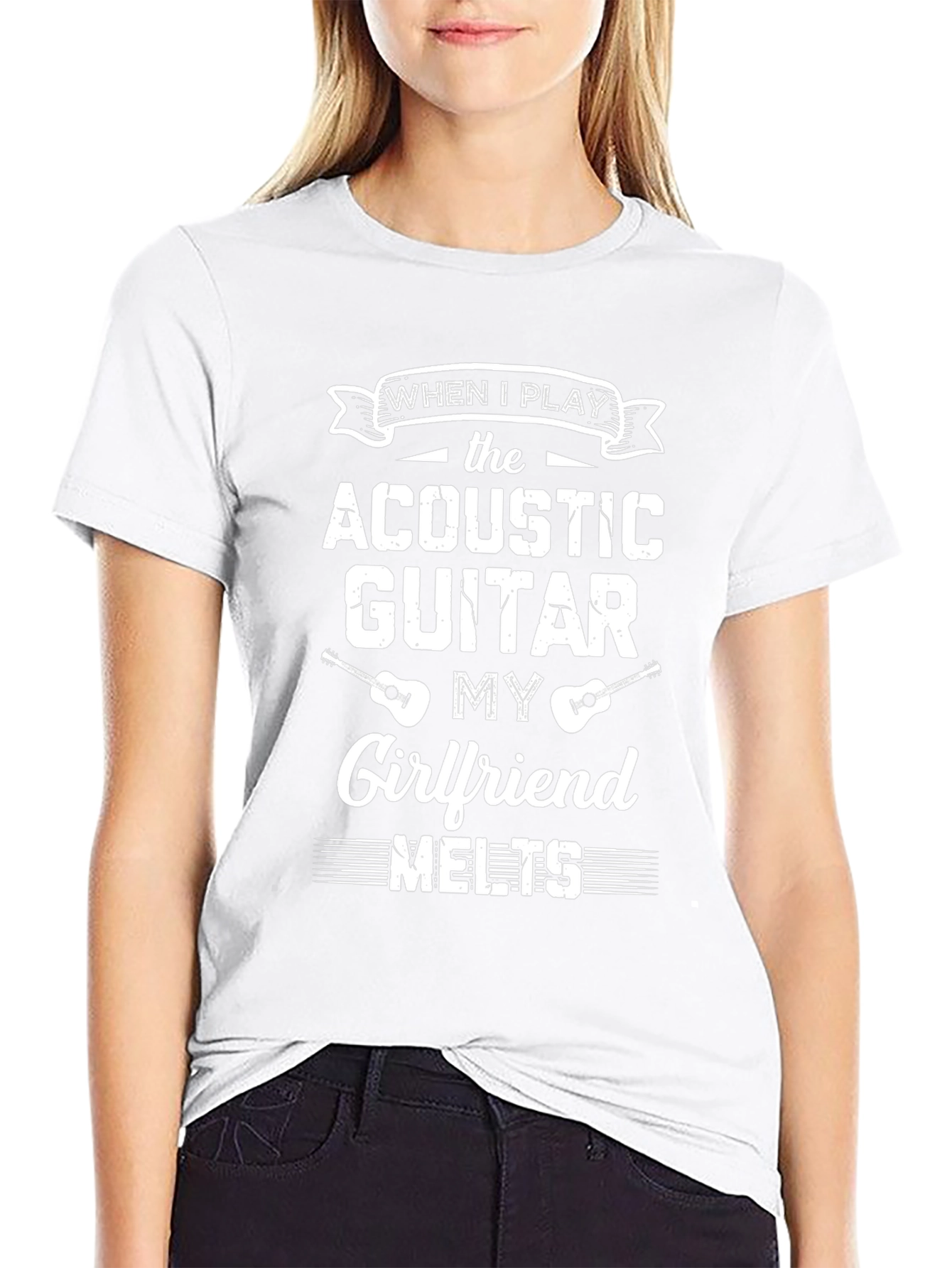 Acoustic Guitar Girlfriend Melts T-Shirt