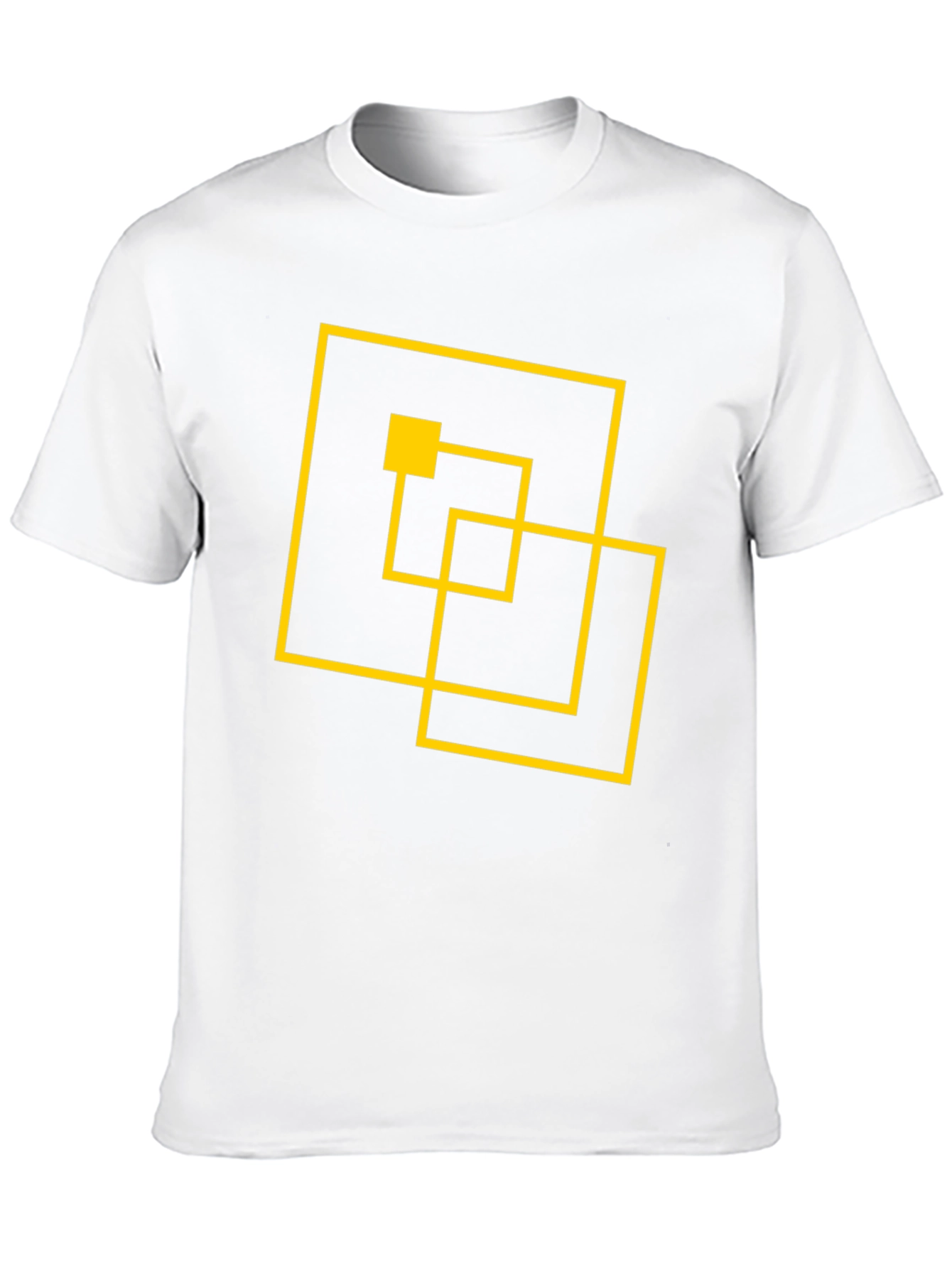 Abstract Geometric Black T-Shirt