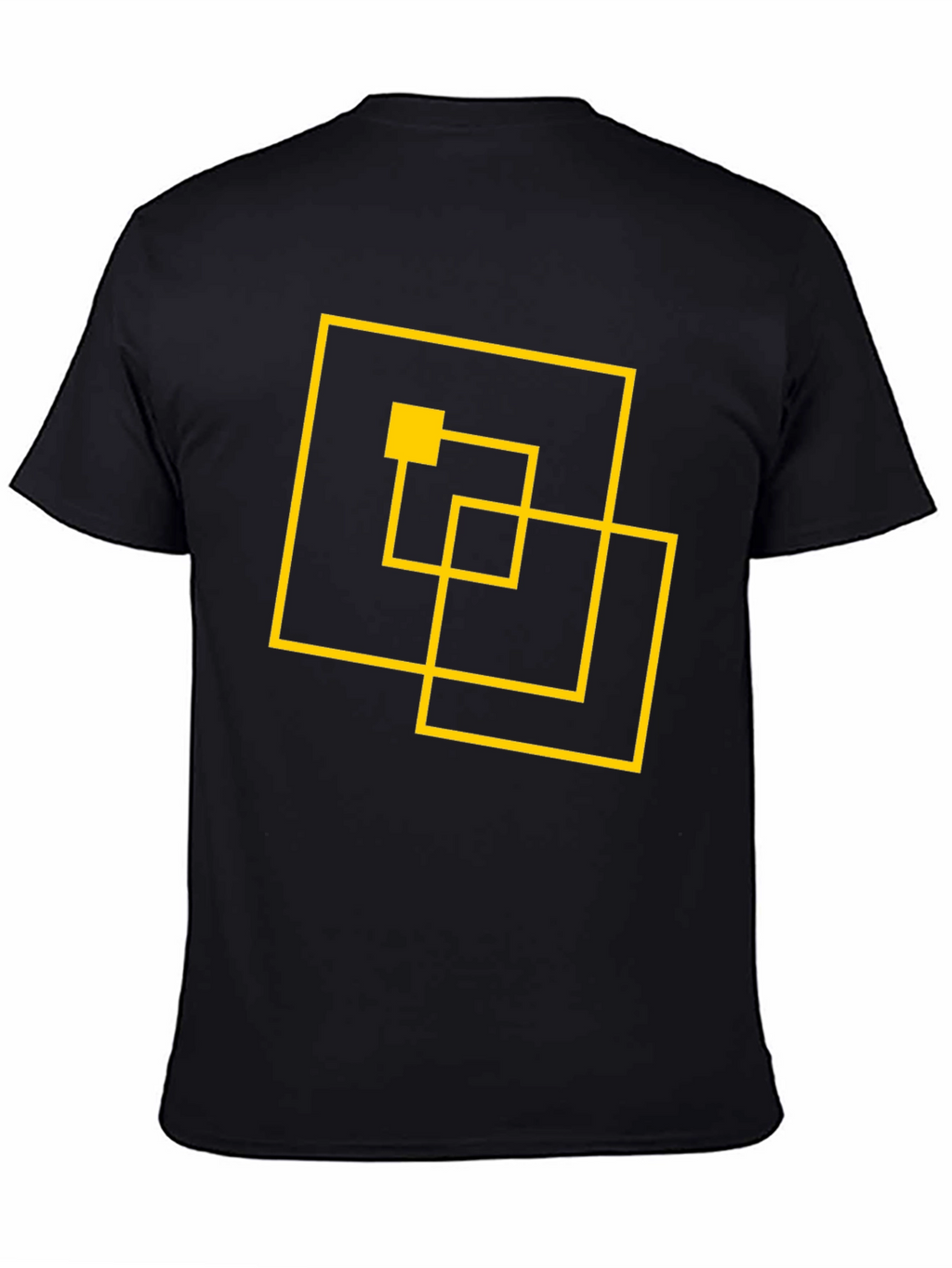 Abstract Geometric Black T-Shirt