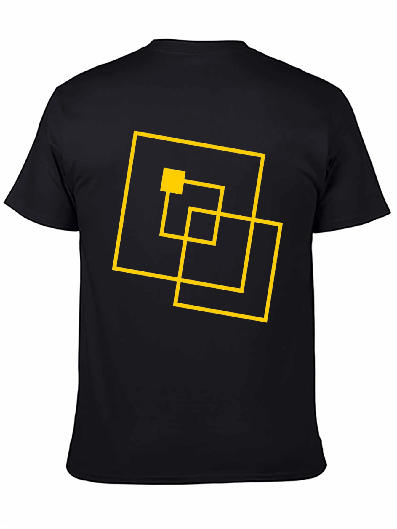 Abstract Geometric Black T-Shirt
