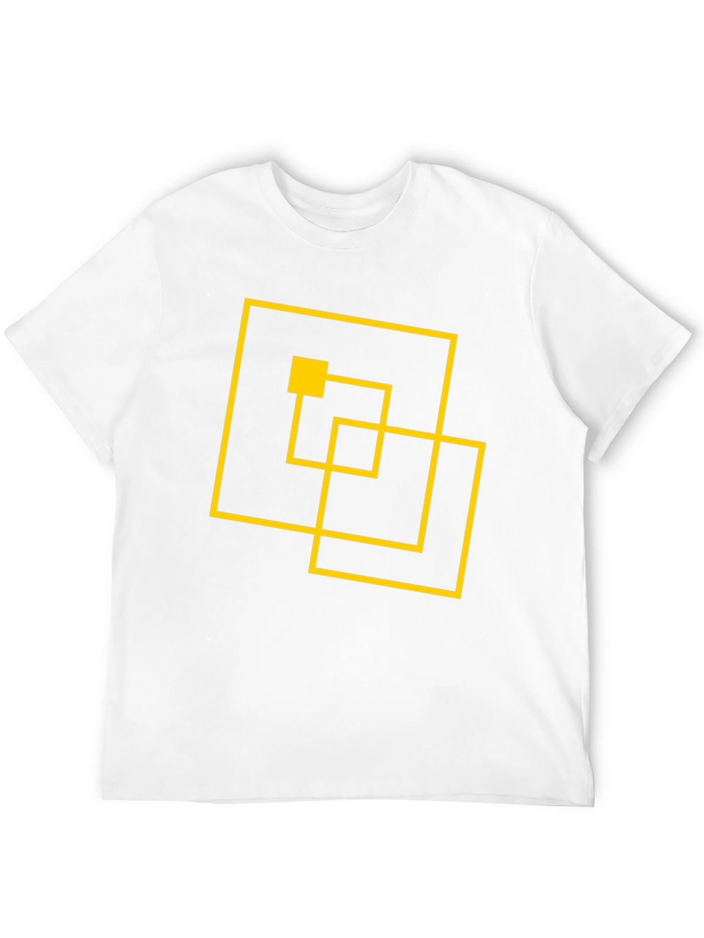 Abstract Geometric Black T-Shirt