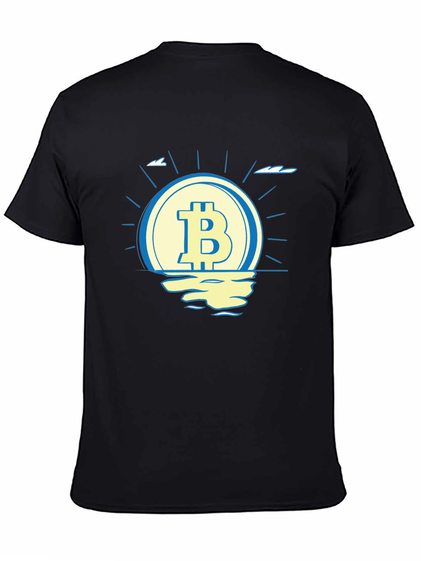 Bitcoin Sunset T-Shirt - Crypto Currency Tee