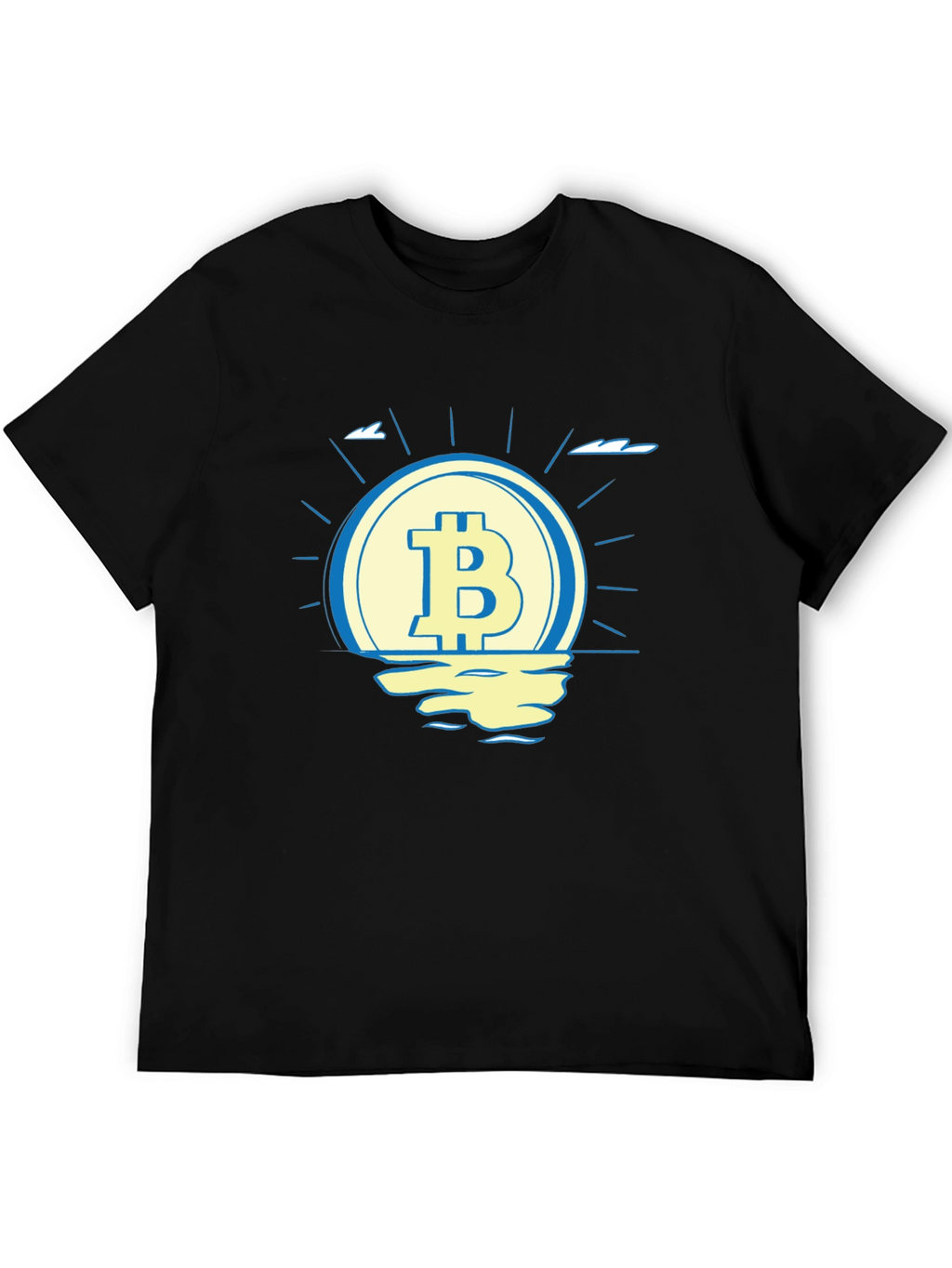 Bitcoin Sunset T-Shirt - Crypto Currency Tee
