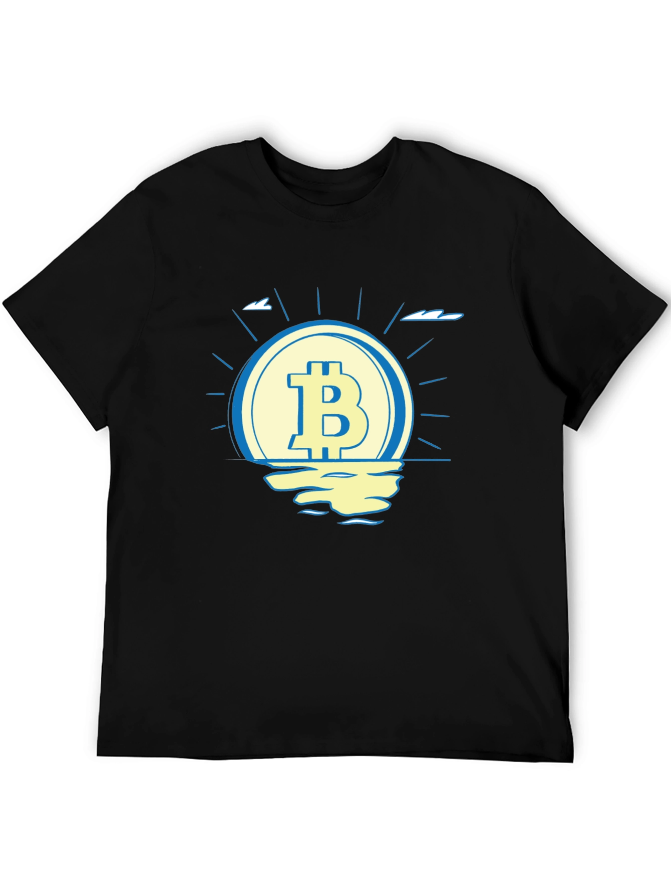 Bitcoin Sunset T-Shirt - Crypto Currency Tee